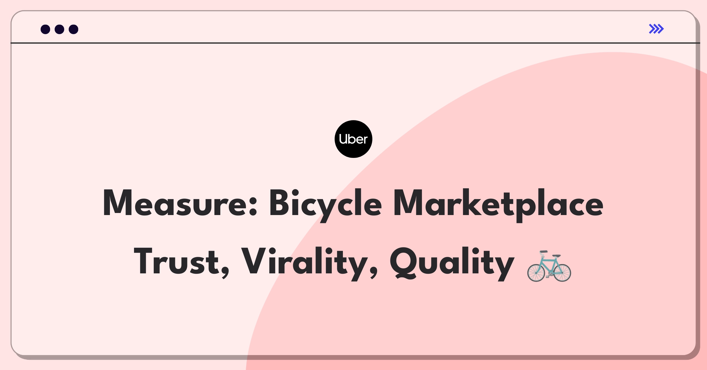 Product Management Success Metrics Question: KPIs for trust, virality, and quality in a pre-owned bicycle marketplace