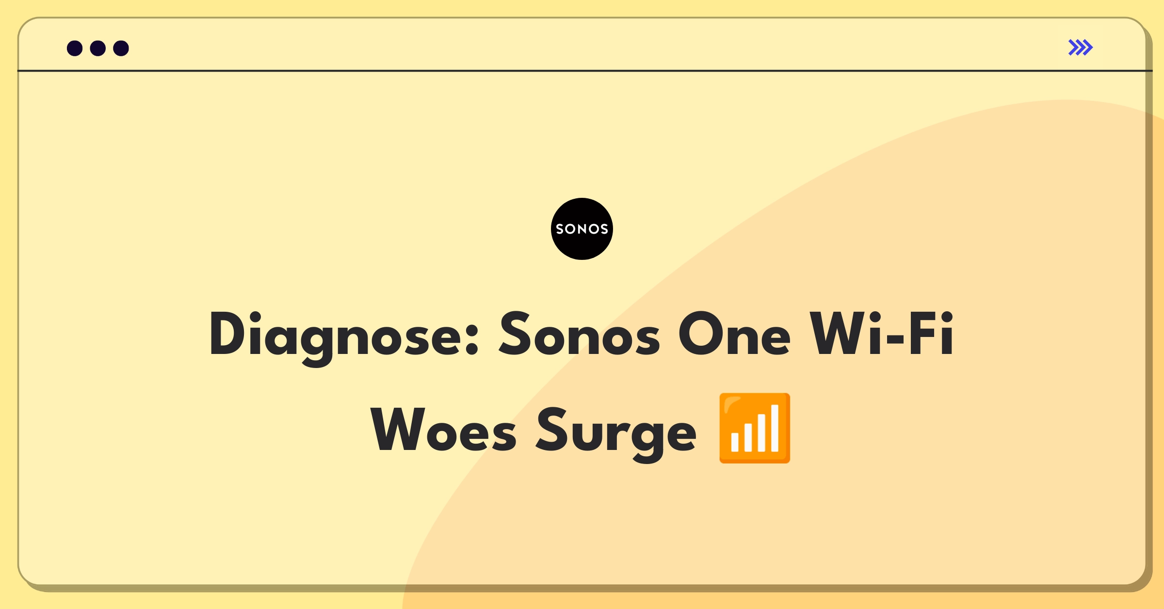 Product Management Root Cause Analysis Question: Investigating sudden increase in Sonos One Wi-Fi connectivity issues