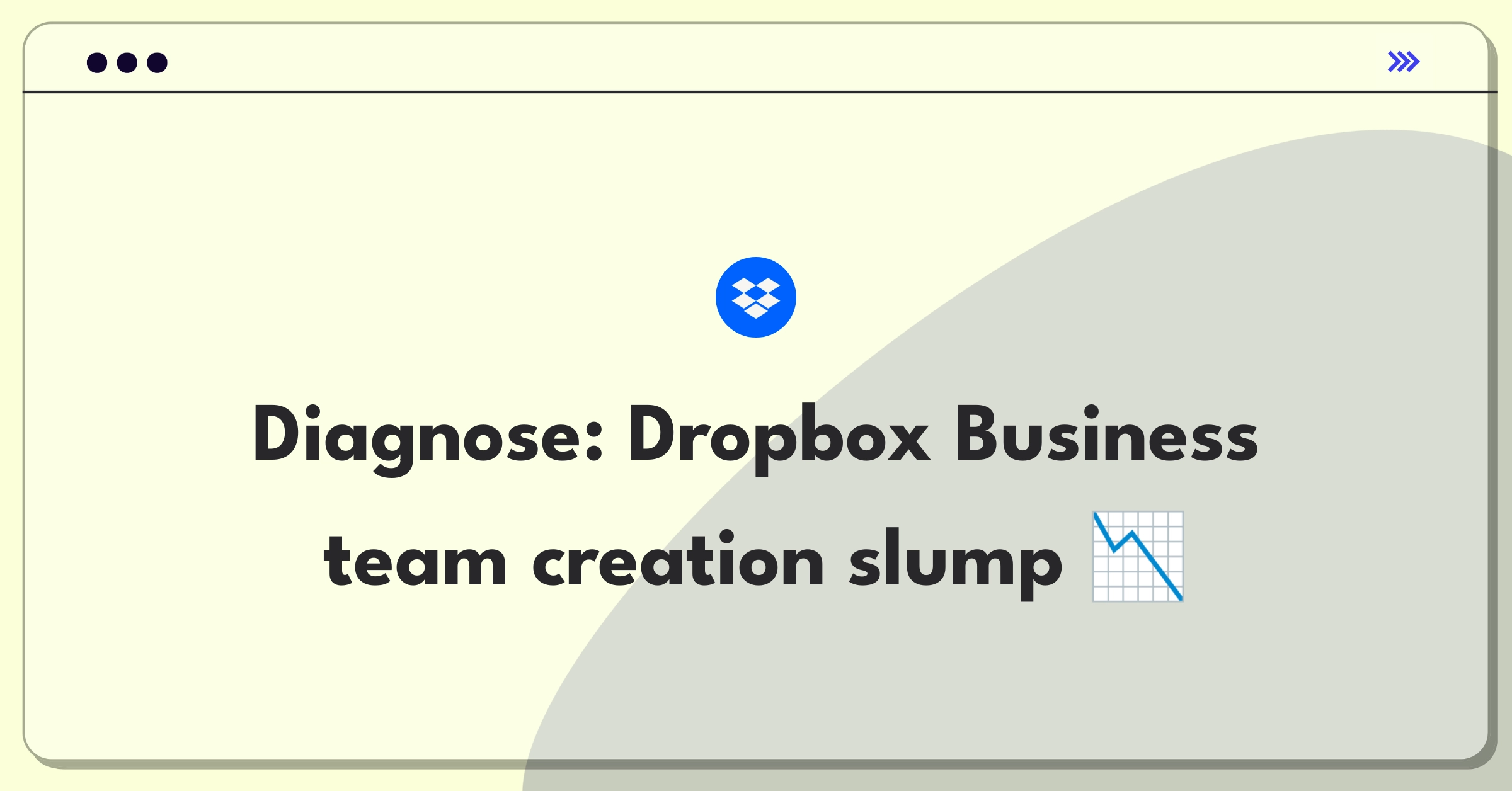 Product Management Root Cause Analysis Question: Investigating decline in Dropbox Business team creations