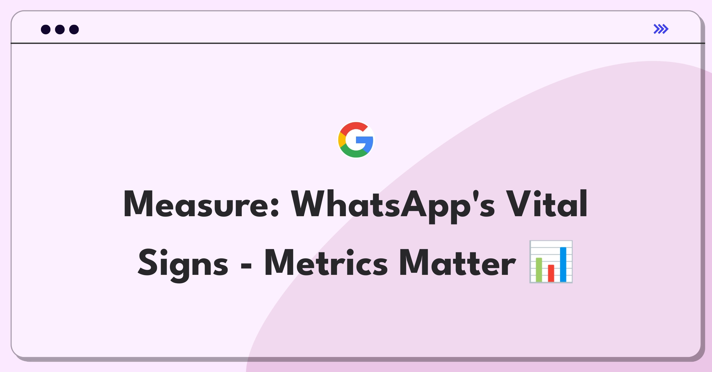 Product Management Success Metrics Question: Analyzing and improving WhatsApp's key performance indicators