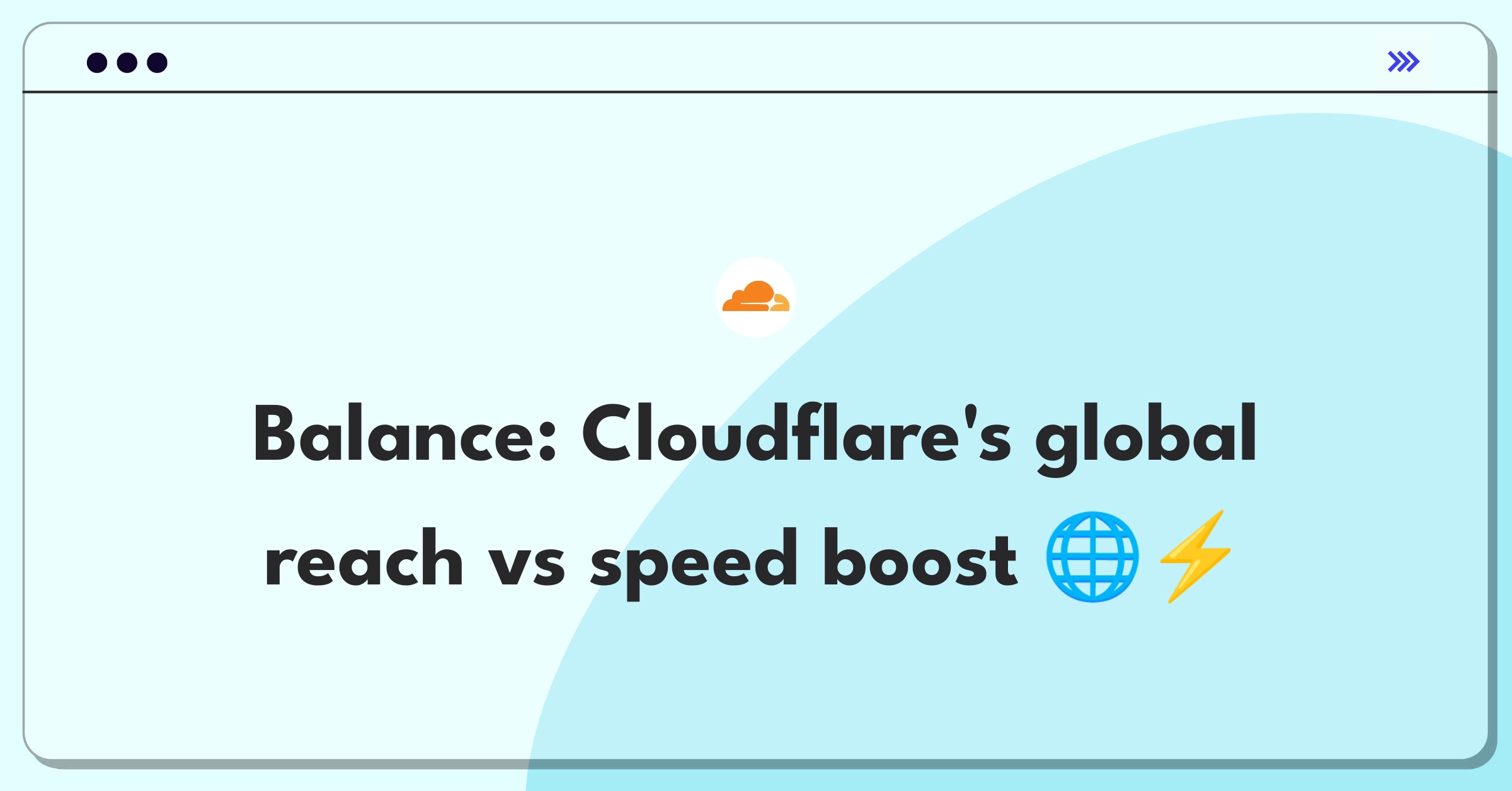 Product Management Trade-Off Question: Cloudflare network expansion versus performance optimization strategy