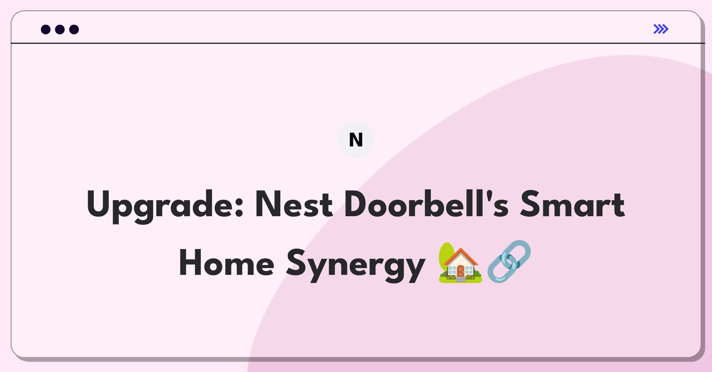 Product Management Improvement Question: Enhancing Nest Doorbell integration with smart home ecosystem