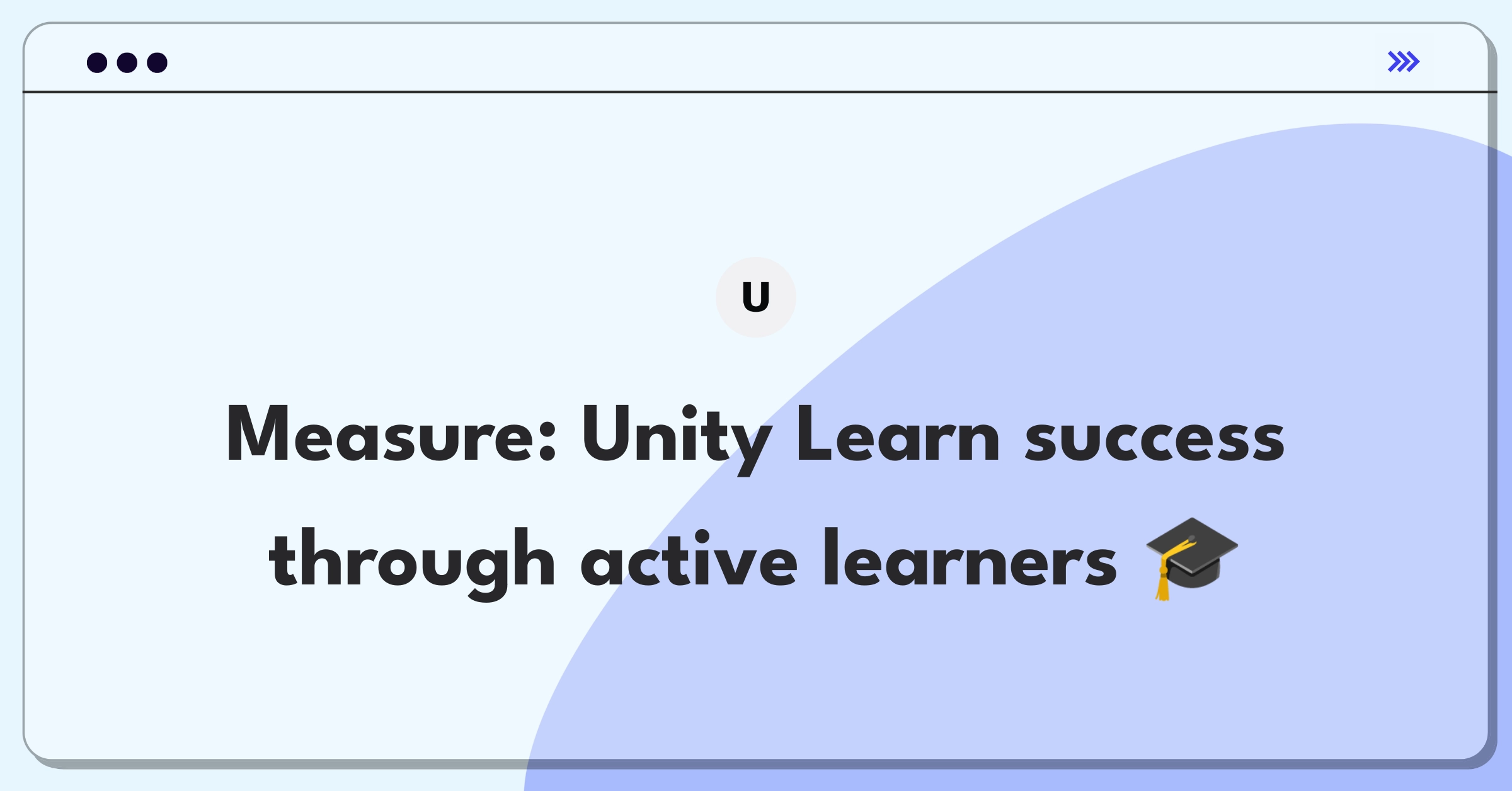 Product Management Analytics Question: Defining success metrics for Unity's online learning platform