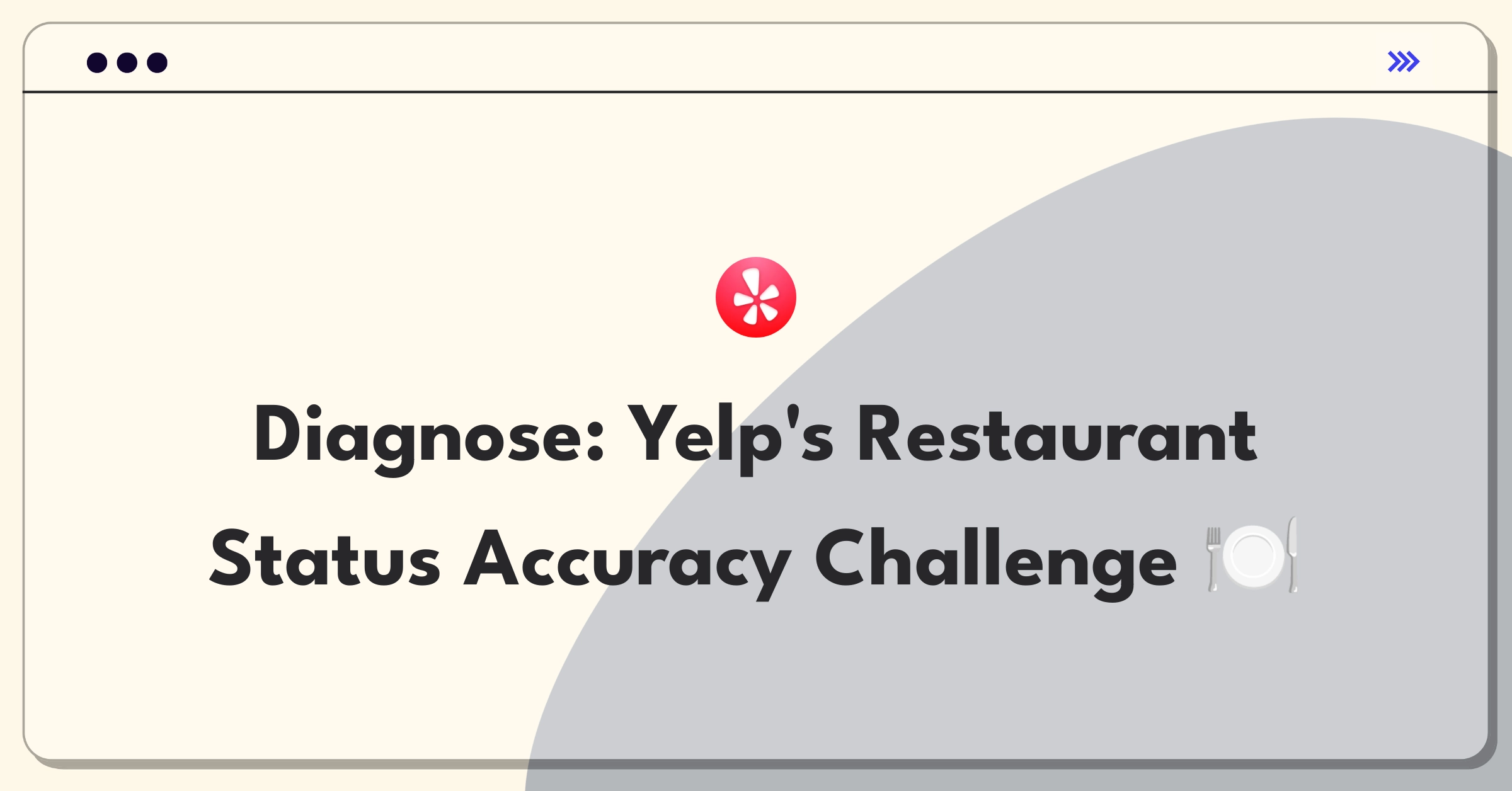 Product Management Technical Question: Yelp closed restaurant identification system design