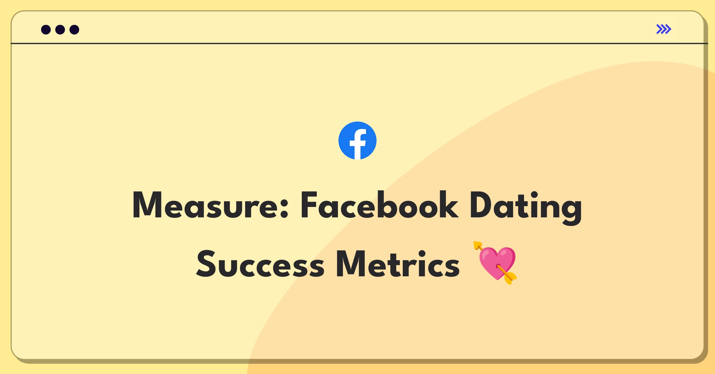 Product Management Success Metrics Question: Facebook Dating feature goals and key performance indicators