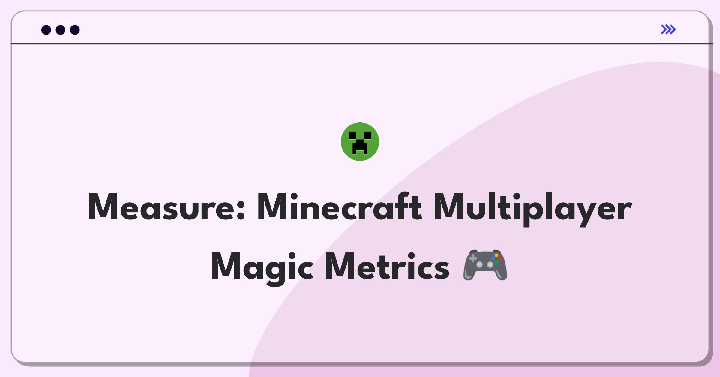 Product Management Analytics Question: Measuring success of Minecraft's multiplayer feature with key metrics and KPIs