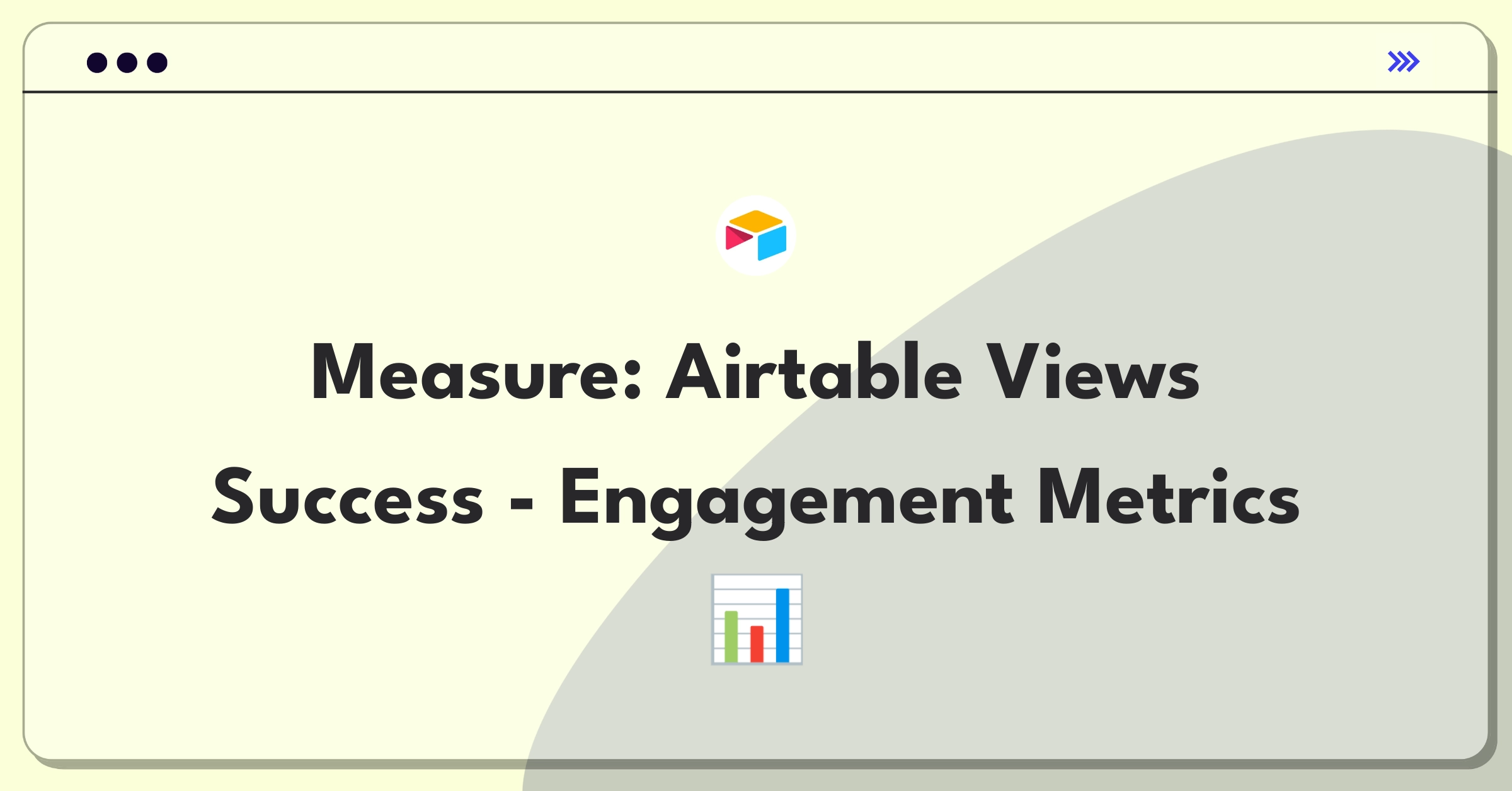 Product Management Analytics Question: Defining success metrics for Airtable's customizable views feature