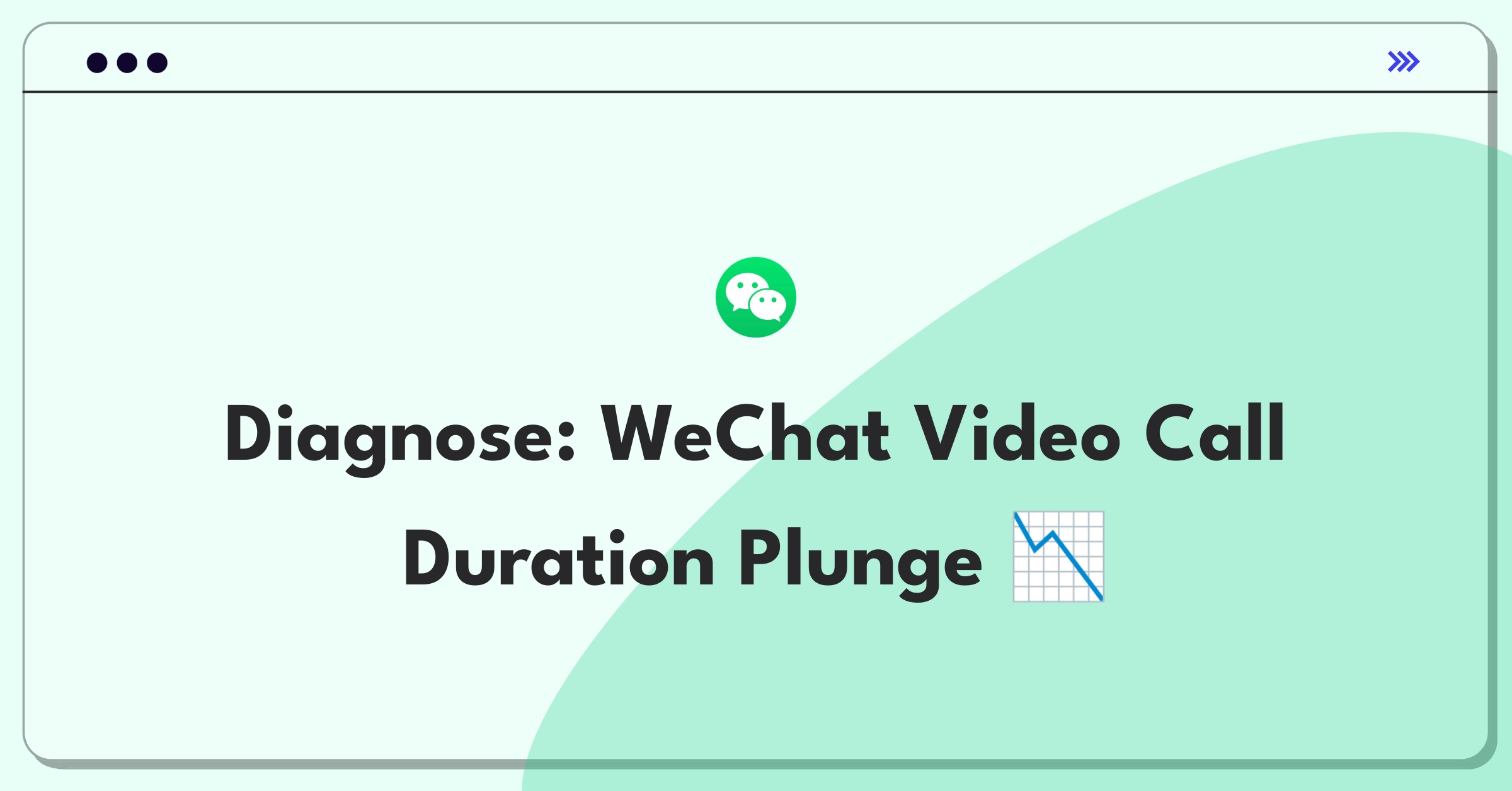 Product Management Root Cause Analysis Question: Investigating WeChat video call duration decrease