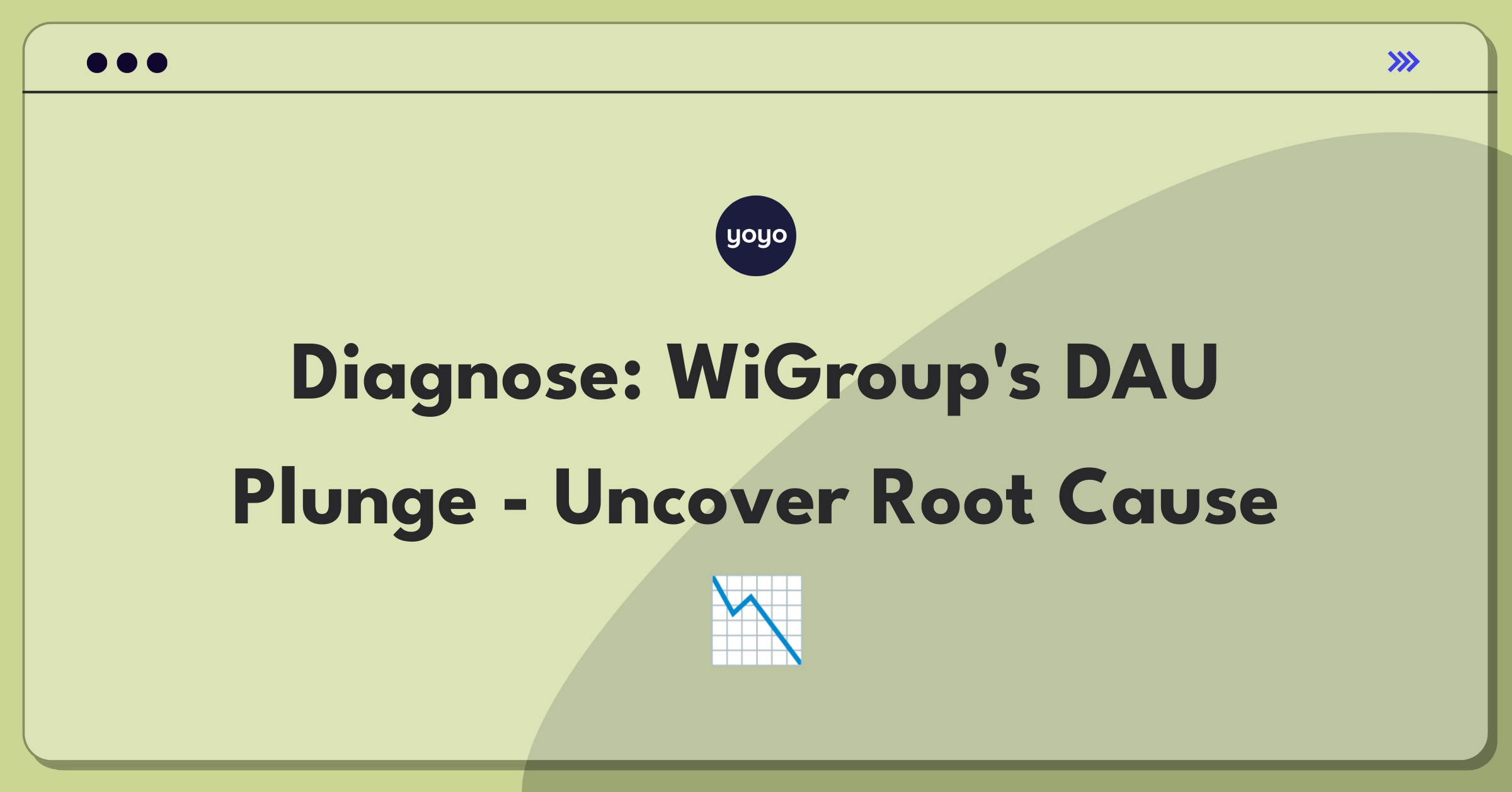 Product Management Root Cause Analysis Question: Investigating sudden drop in daily active users for a mobile app