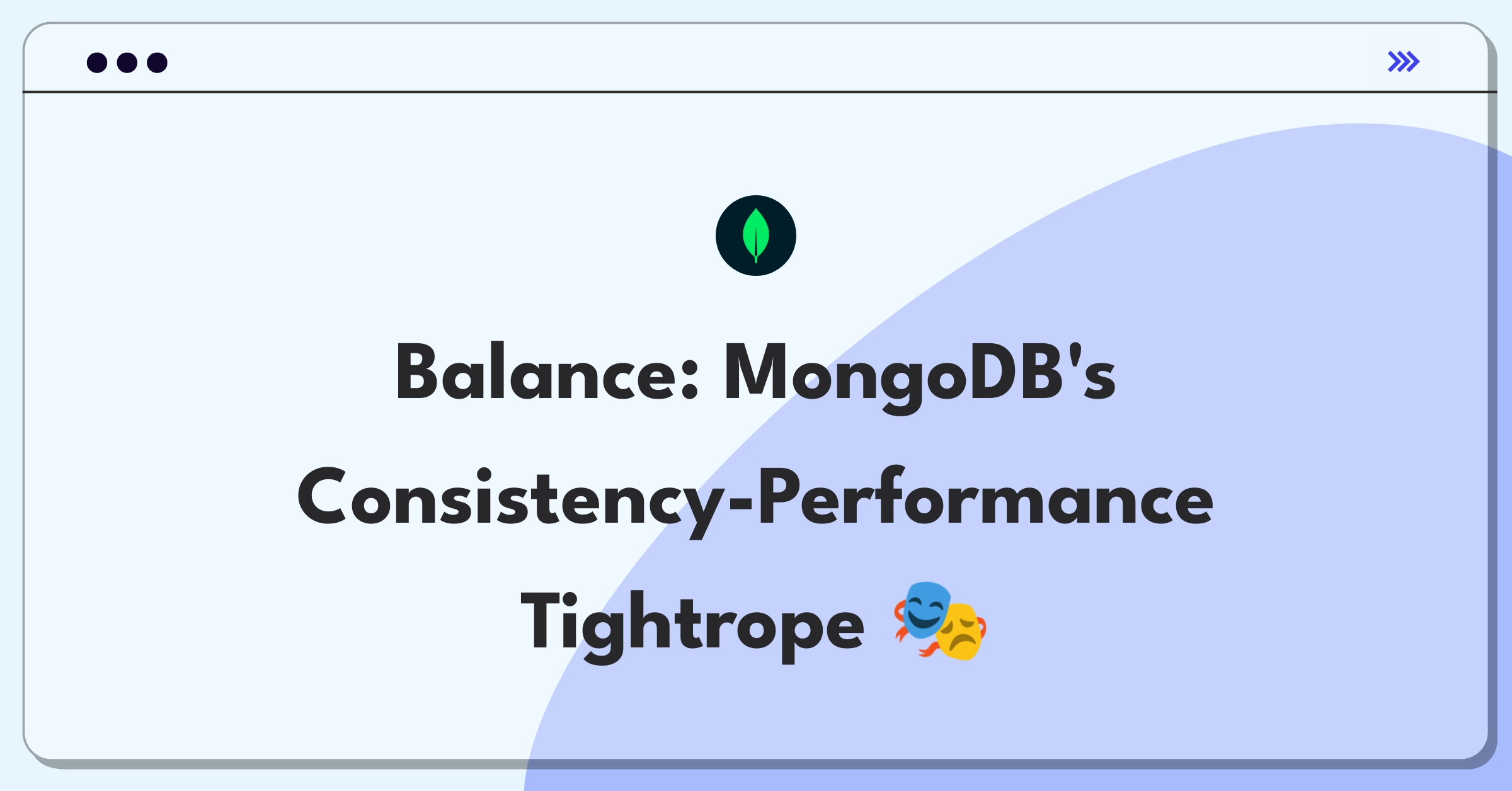 Product Management Trade-off Question: MongoDB balancing data consistency with system performance