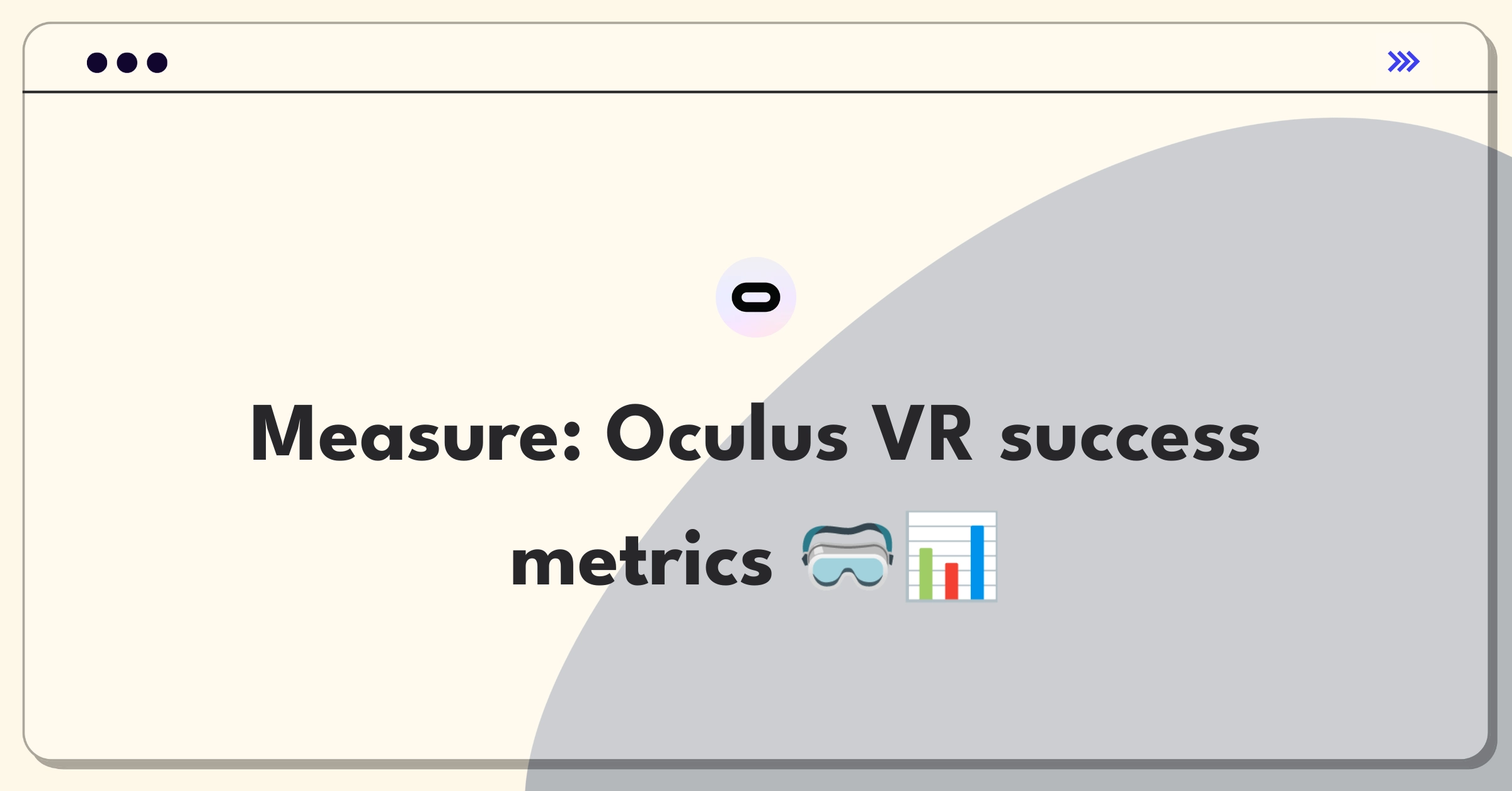 Product Management Metrics Question: Measuring success of Oculus VR core features using engagement and adoption metrics