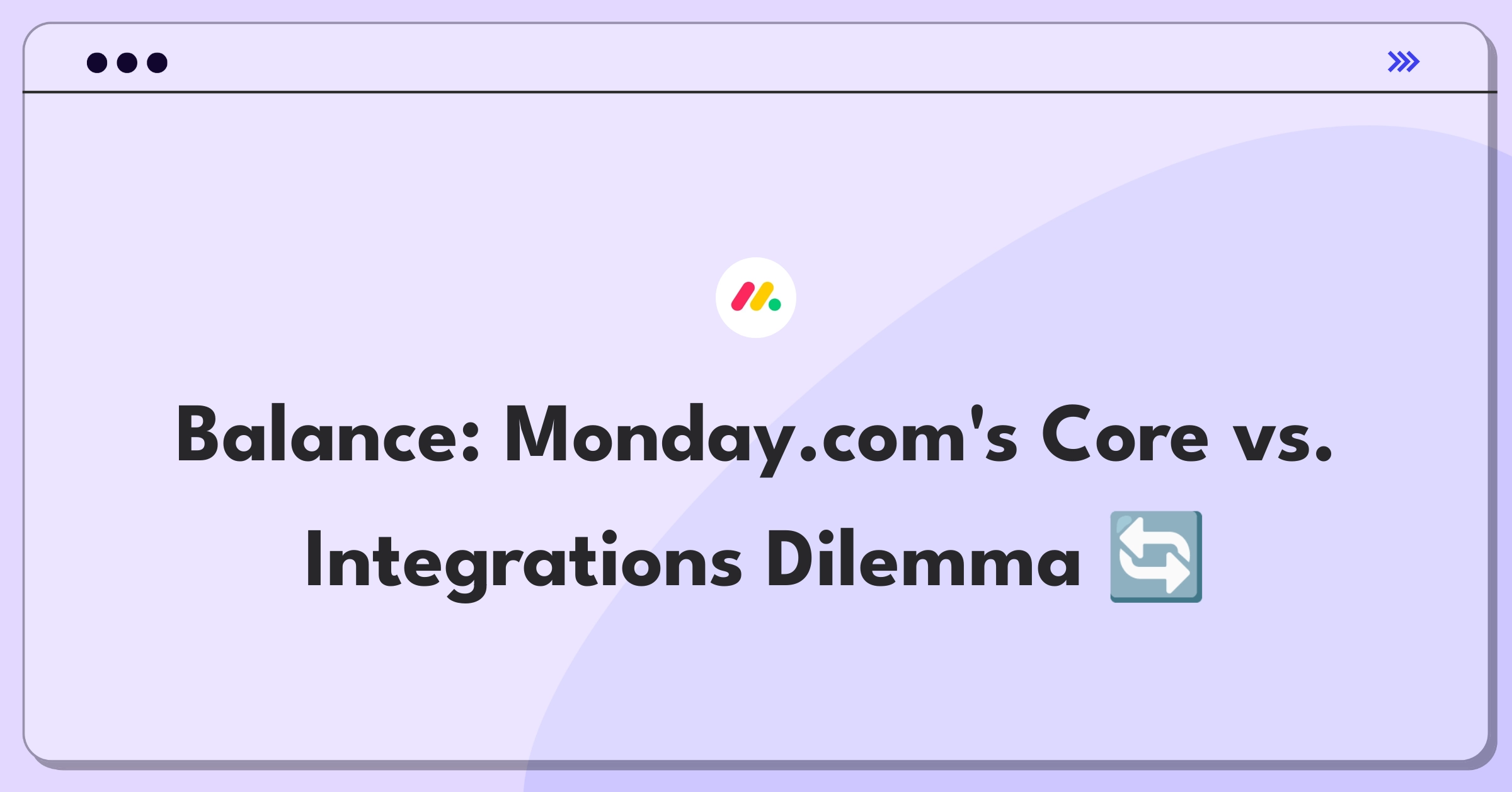 Product Management Trade-off Question: Prioritizing Monday.com's core features versus expanding integrations