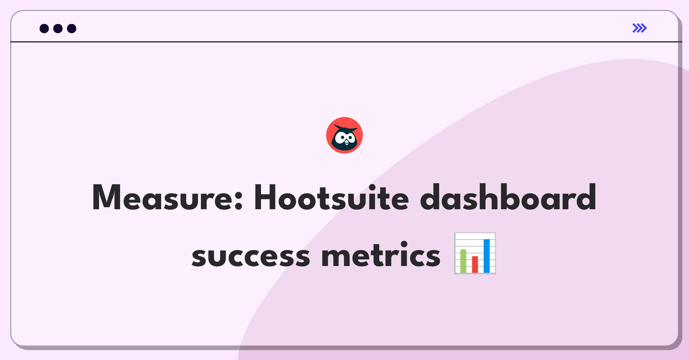 Product Management Metrics Question: Defining success for Hootsuite's analytics dashboard using key performance indicators