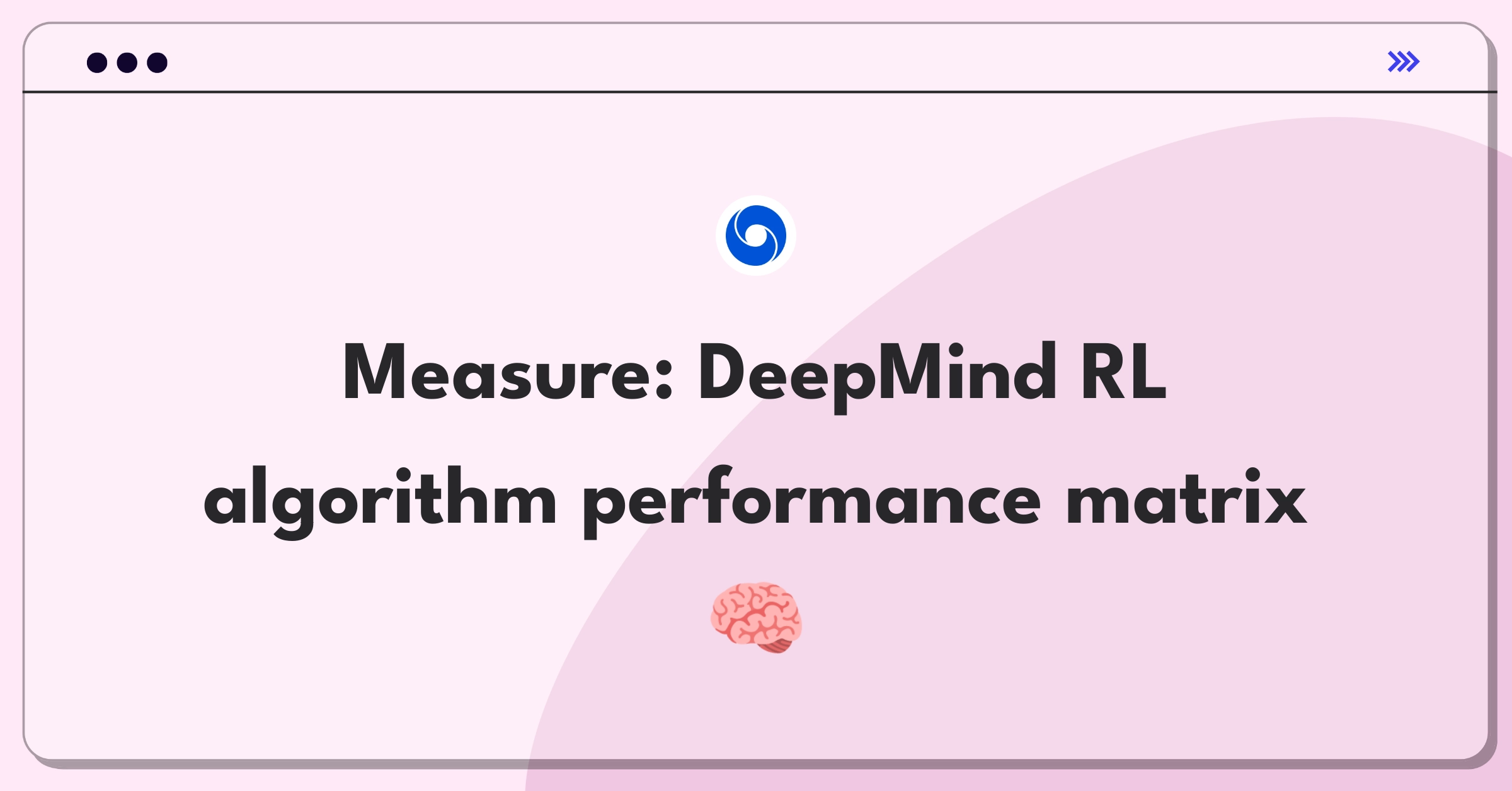 Product Management Analytics Question: Evaluating metrics for DeepMind's reinforcement learning algorithms