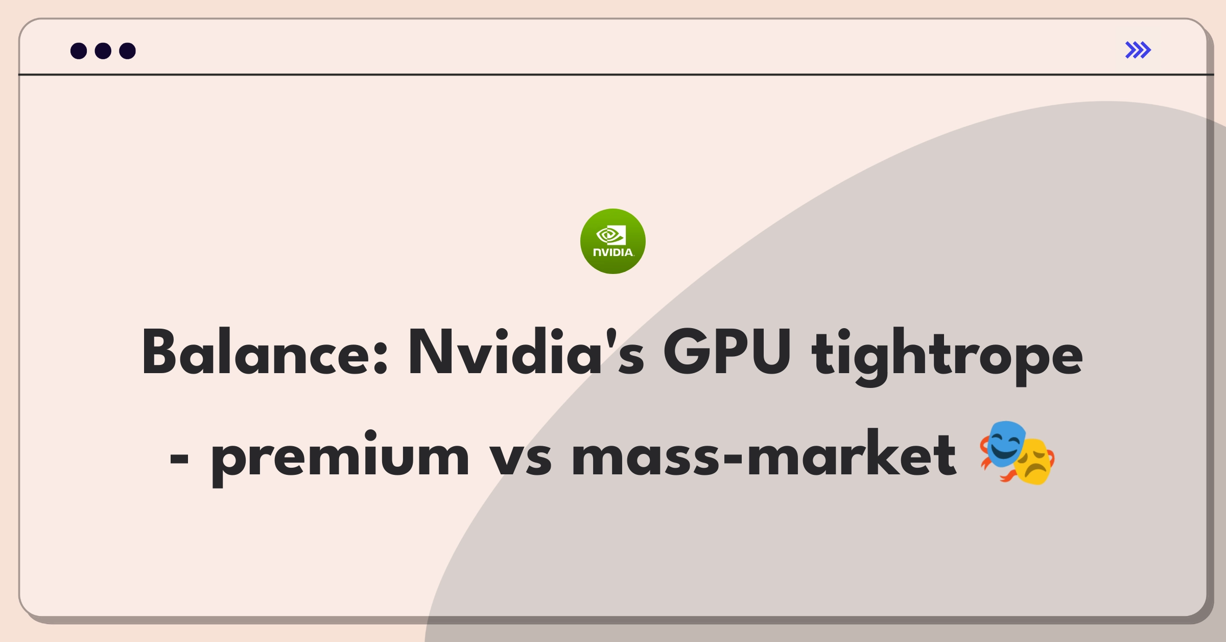 Product Management Trade-off Question: Balancing Nvidia's high-end and mass-market GPU strategies