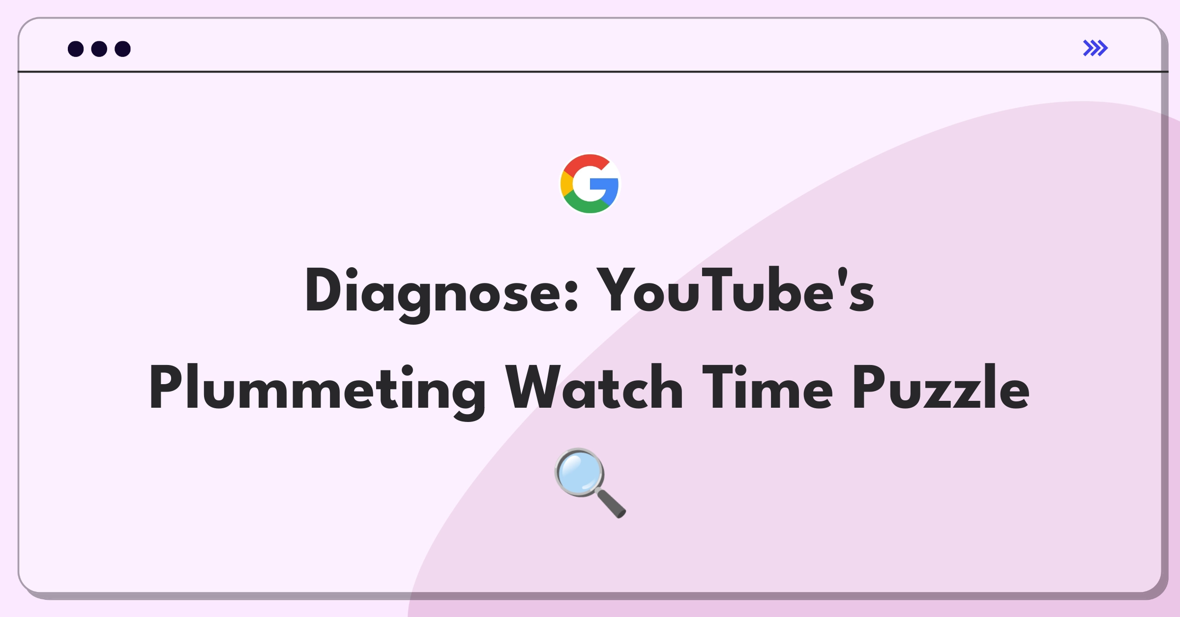 Product Management Root Cause Analysis Question: Investigating YouTube's declining average watch time per user