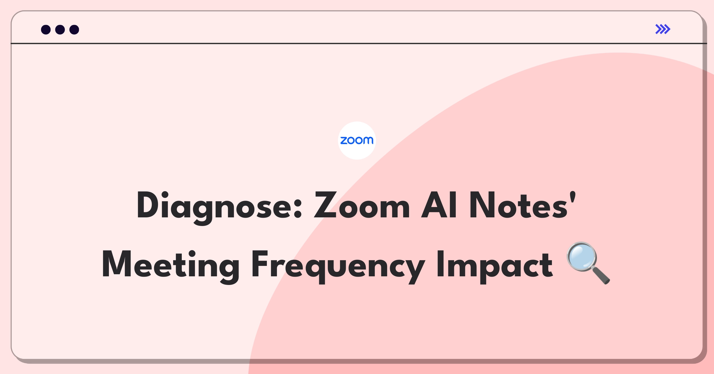 Product Management Root Cause Analysis Question: Investigating AI feature impact on Zoom meeting frequency