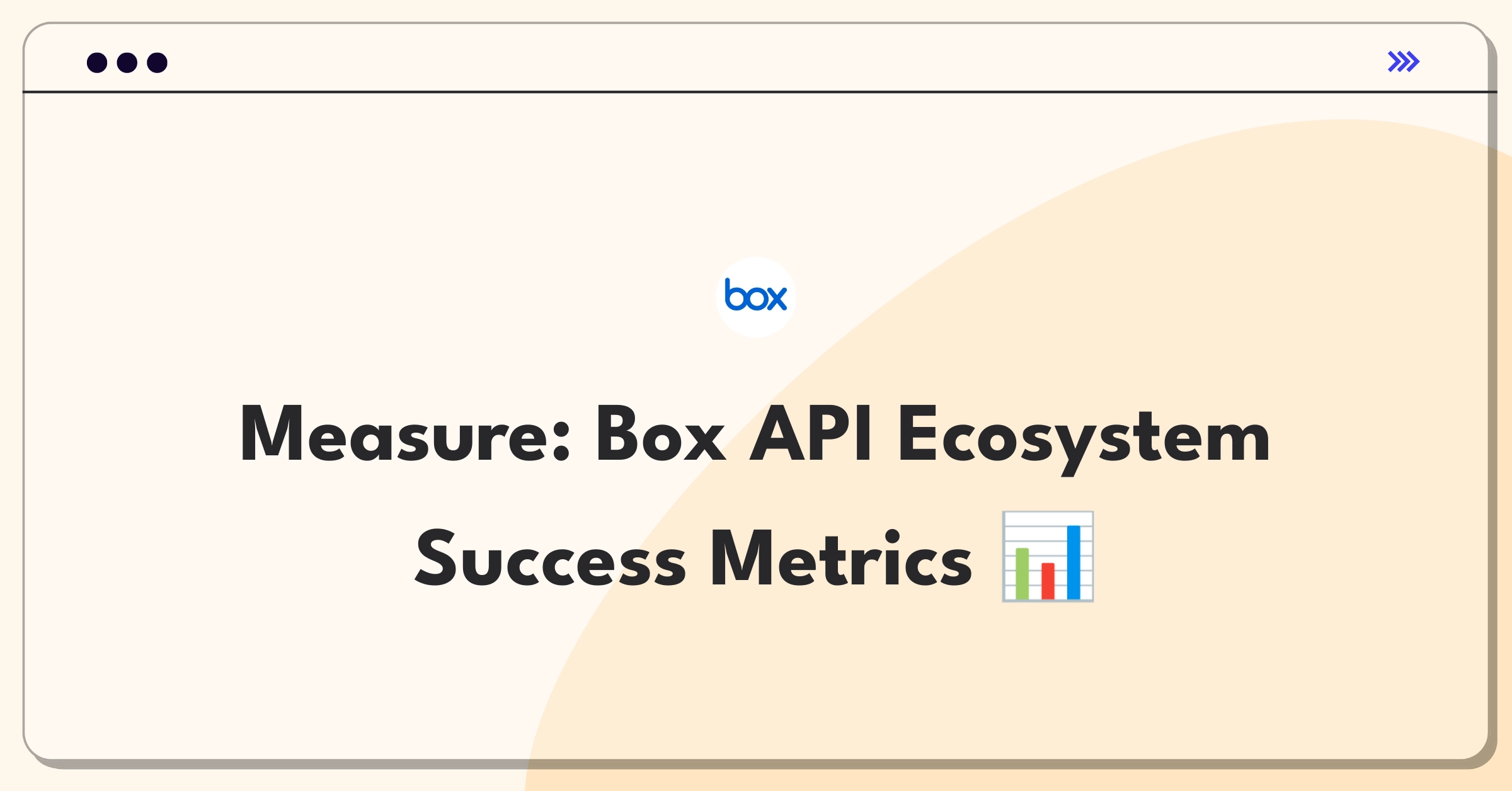 Product Management Analytics Question: Defining success metrics for Box's developer tools and API ecosystem