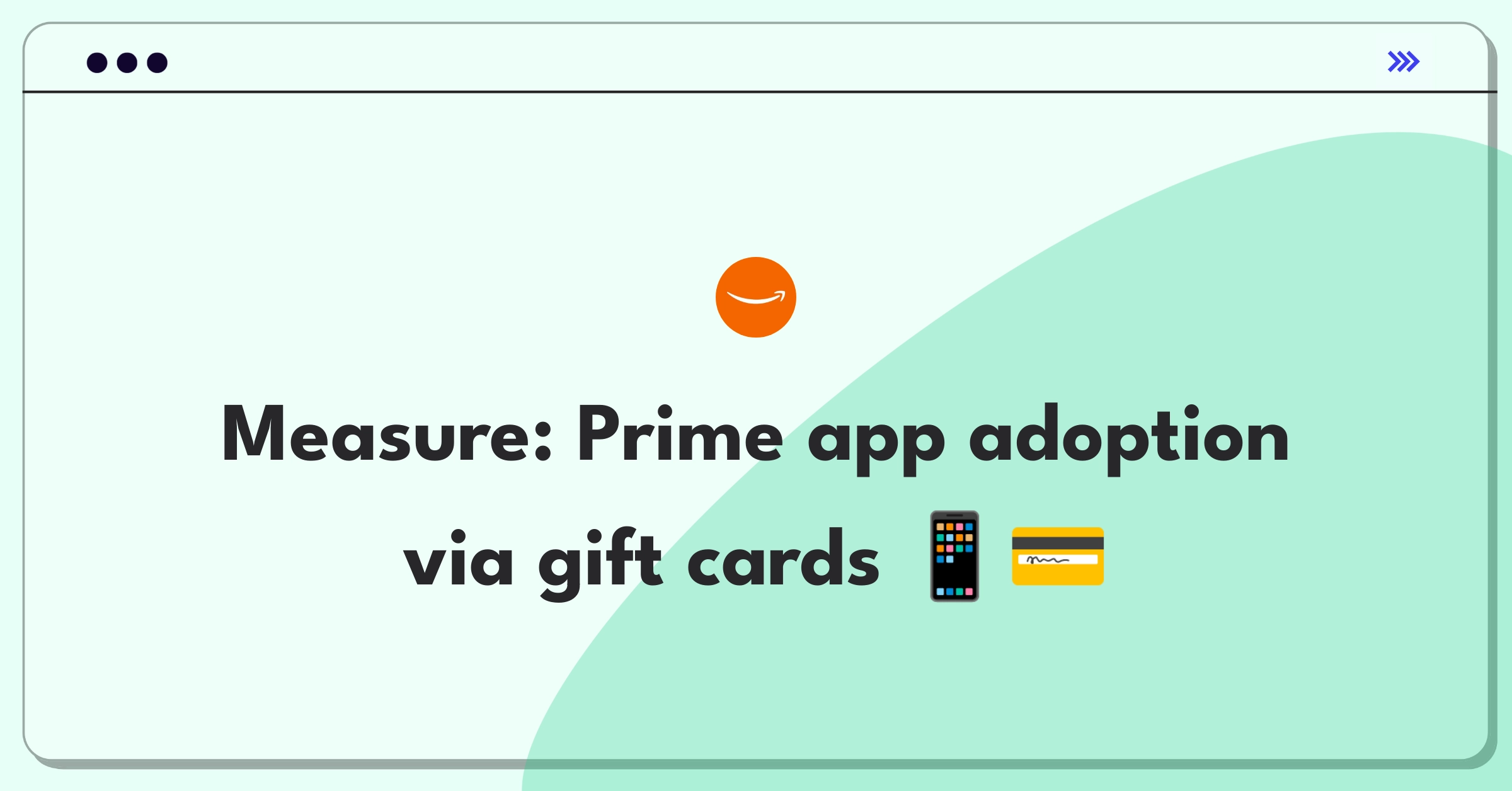 Product Management Success Metrics Question: Measuring Amazon Prime mobile app adoption through gift card promotion