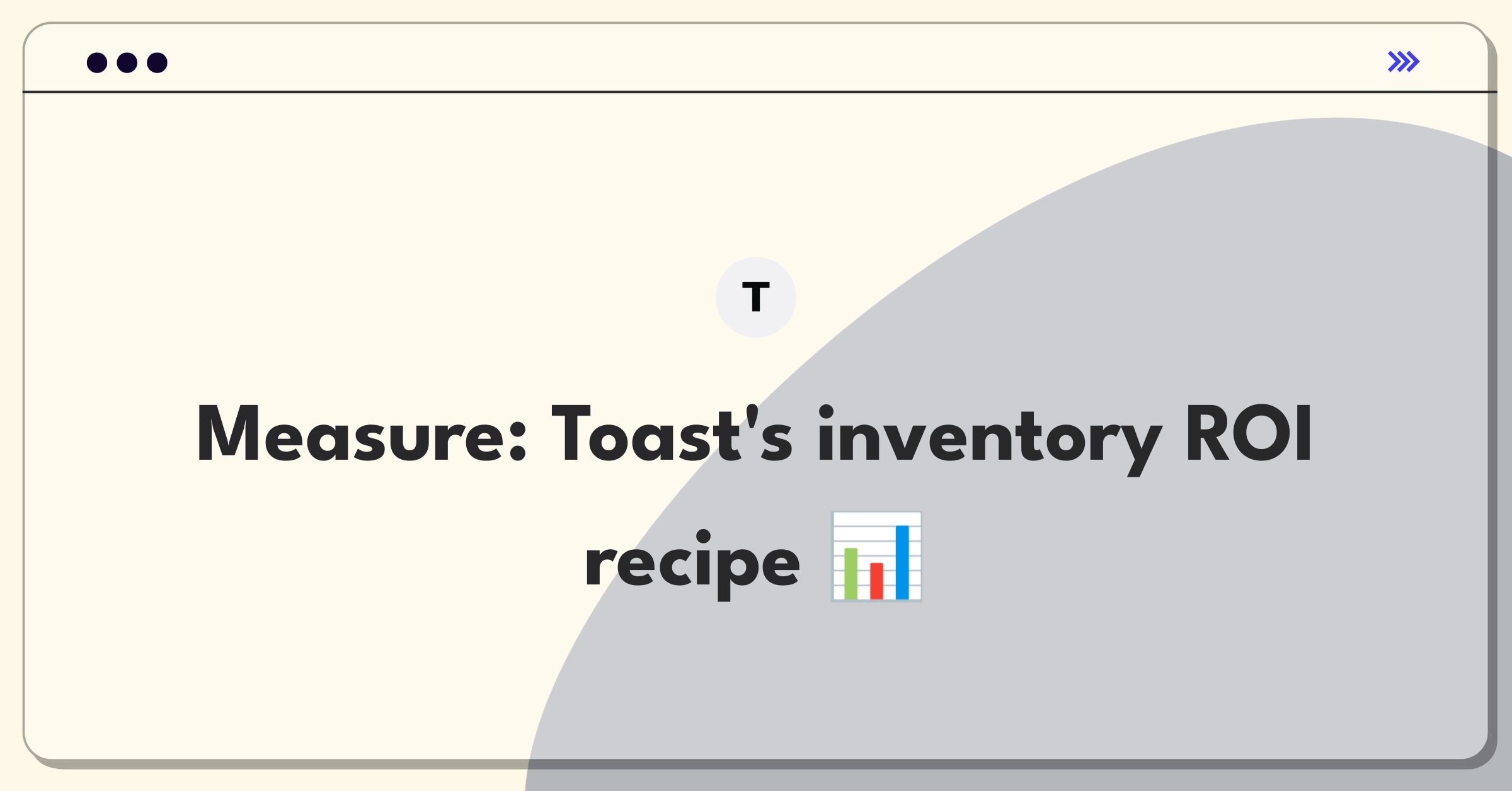 Product Management Metrics Question: Restaurant inventory management success measurement