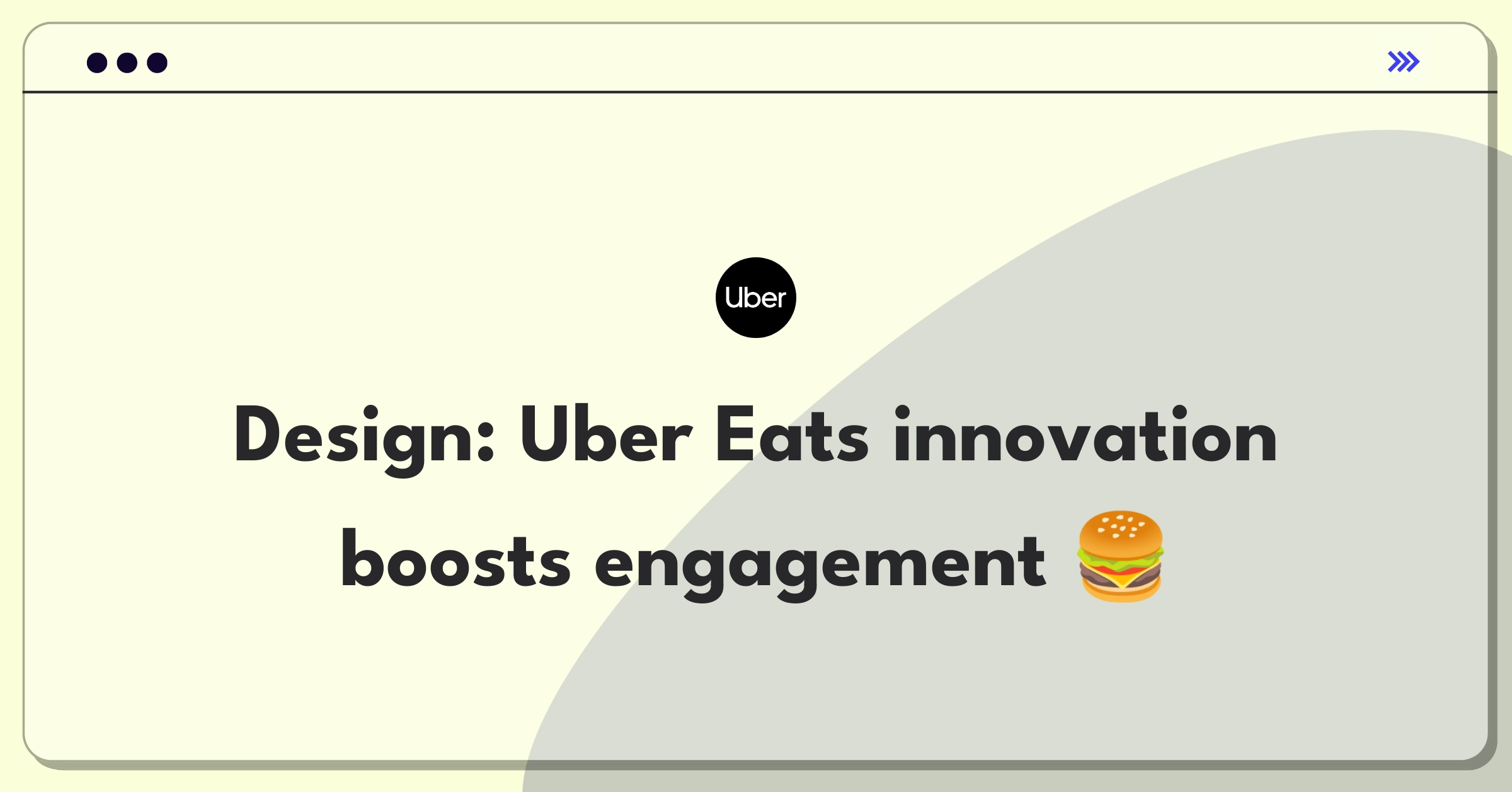 Product Management Design Question: Uber Eats app interface with new feature concept