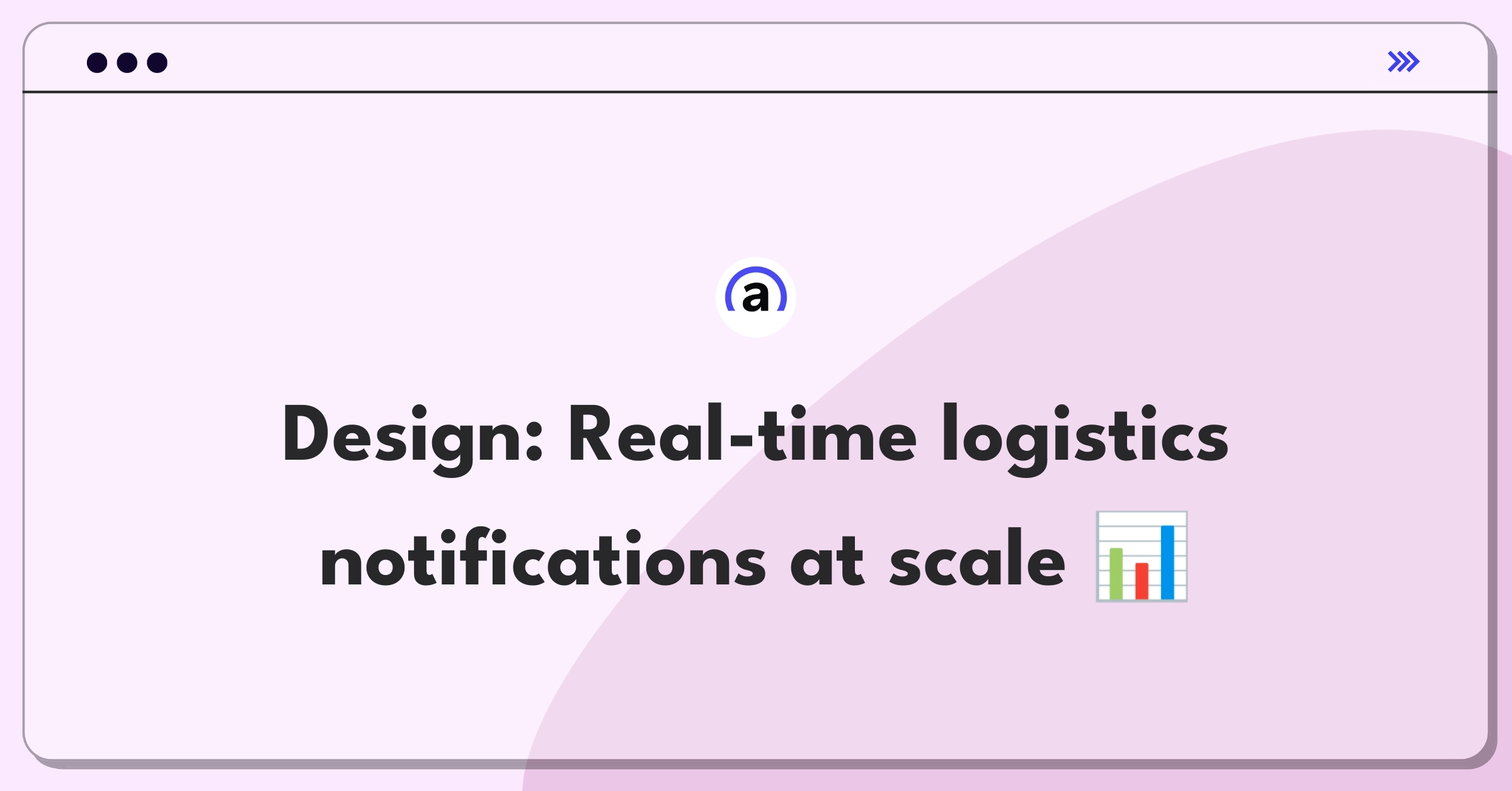 Product Management Technical Question: Implementing a scalable notification system for a logistics company