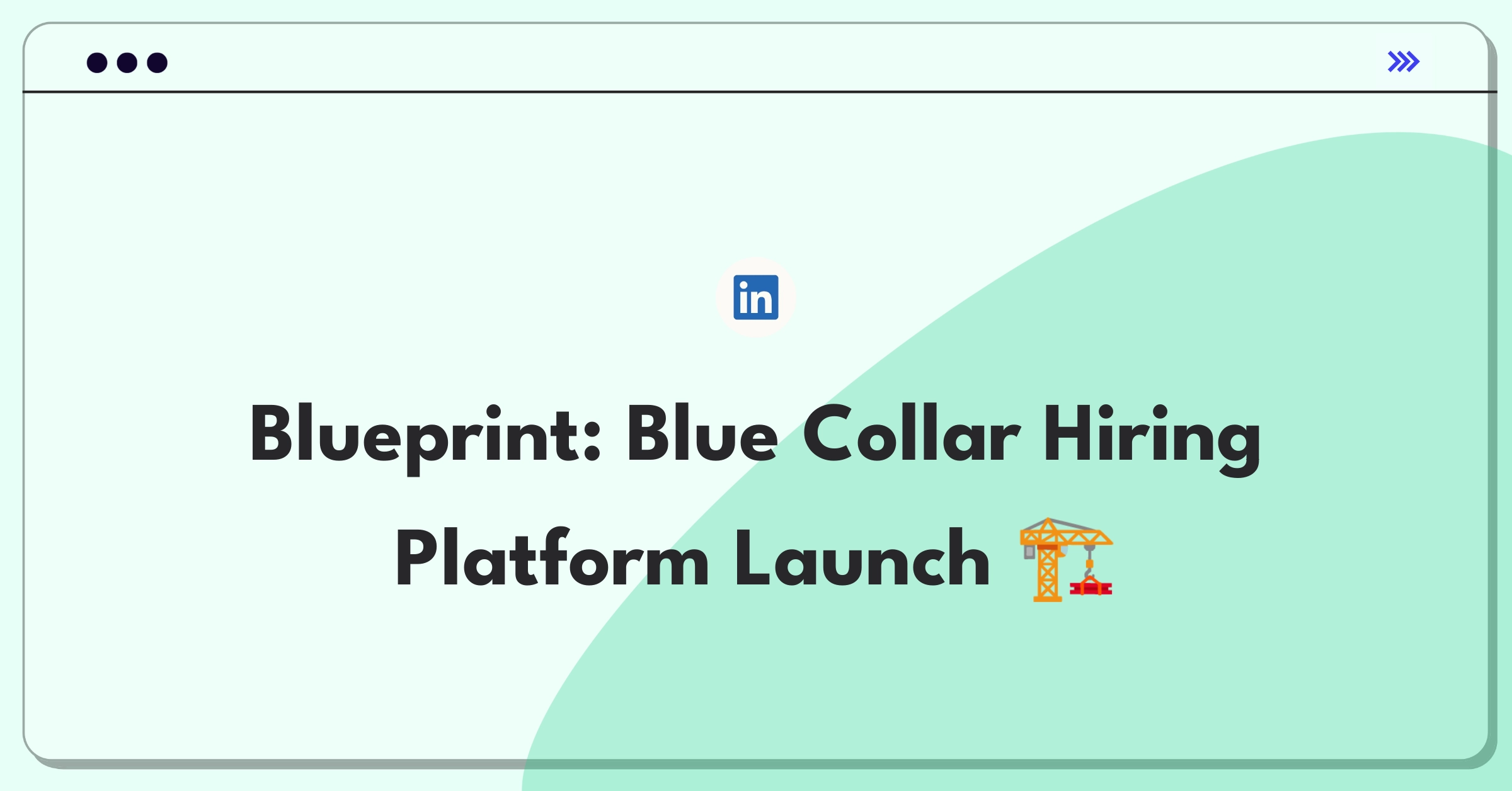 Product Management Strategy Question: Whiteboard sketch of blue collar hiring platform launch plan