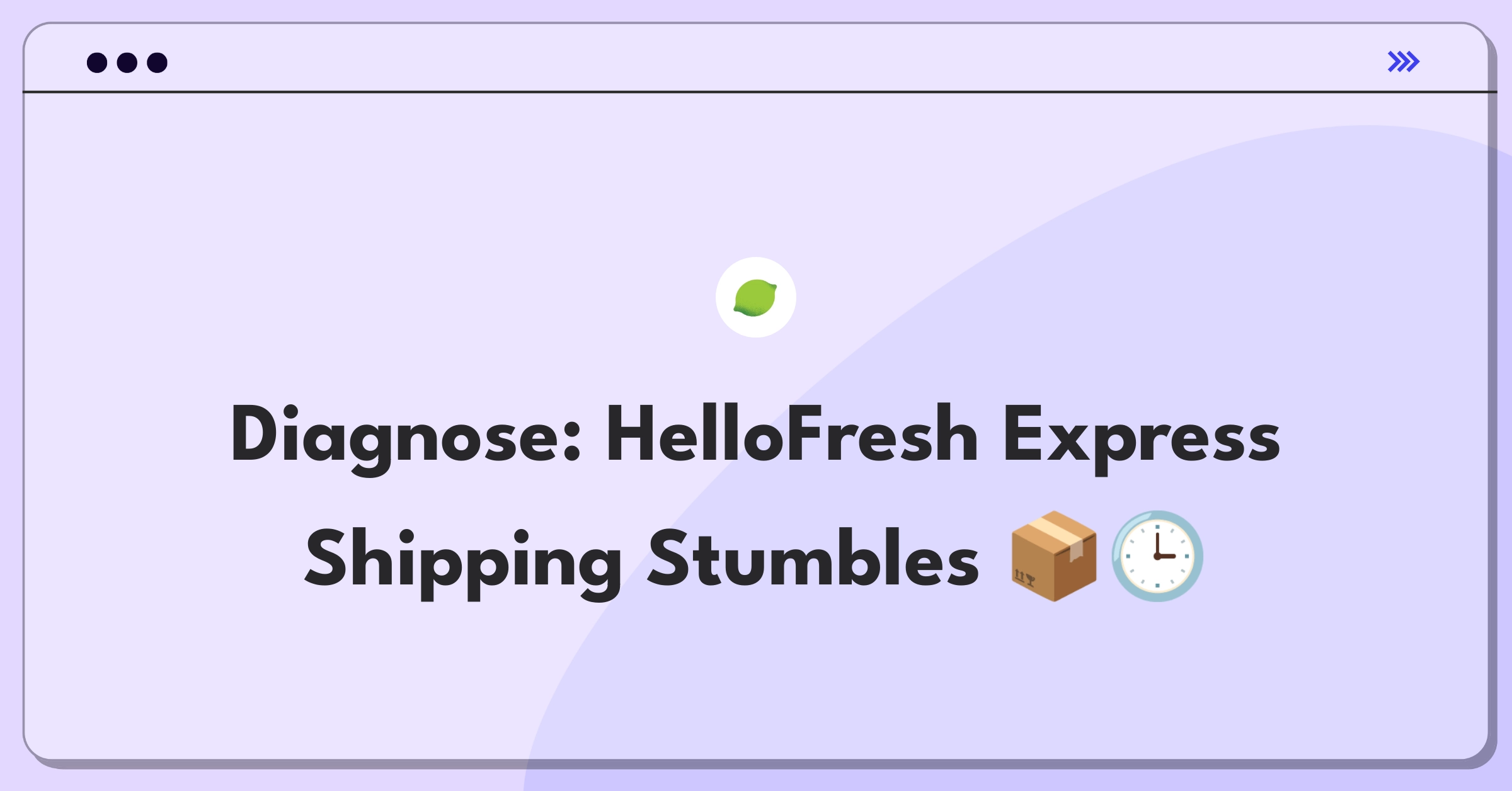 Product Management Root Cause Analysis Question: HelloFresh express shipping on-time delivery rate decline