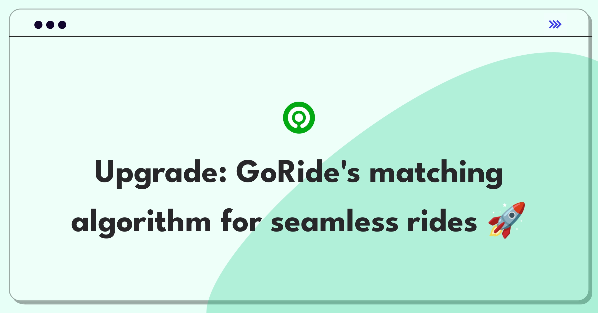 Product Management Improvement Question: Optimizing Gojek's GoRide driver-passenger matching algorithm efficiency