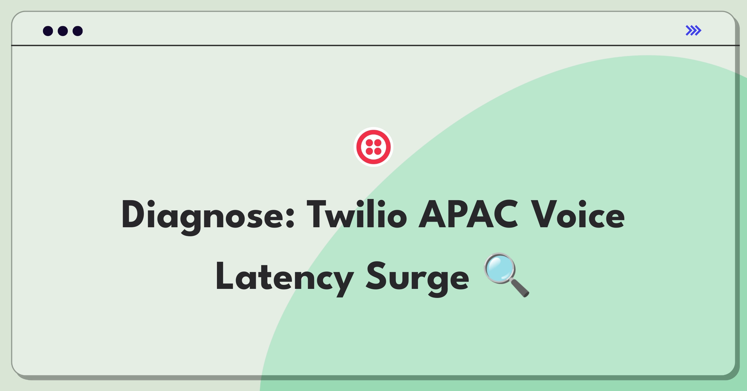 Product Management Root Cause Analysis Question: Investigating sudden voice call latency increase for Twilio in APAC region