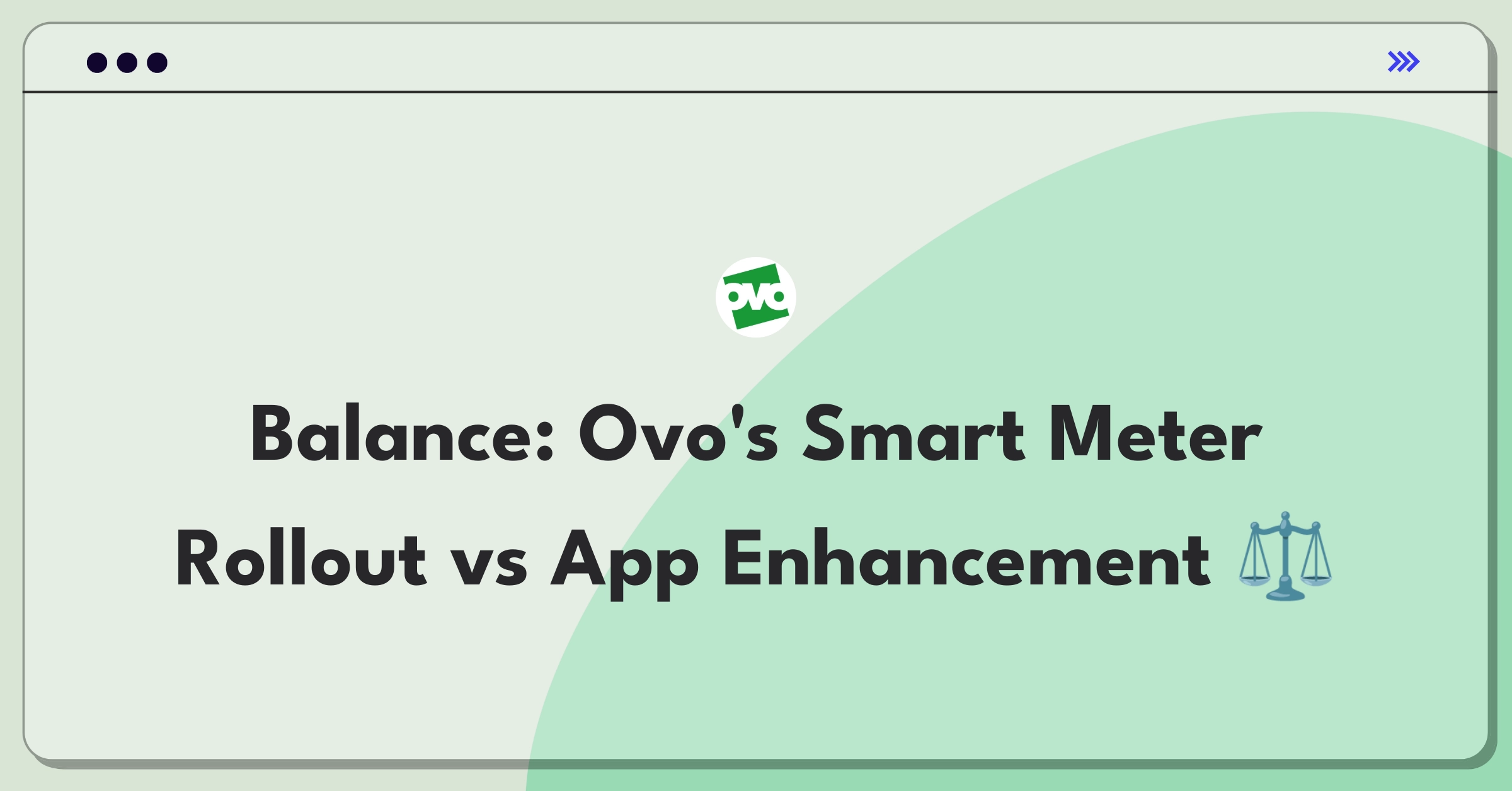 Product Management Trade-off Question: Ovo Energy smart meter expansion versus mobile app feature improvement