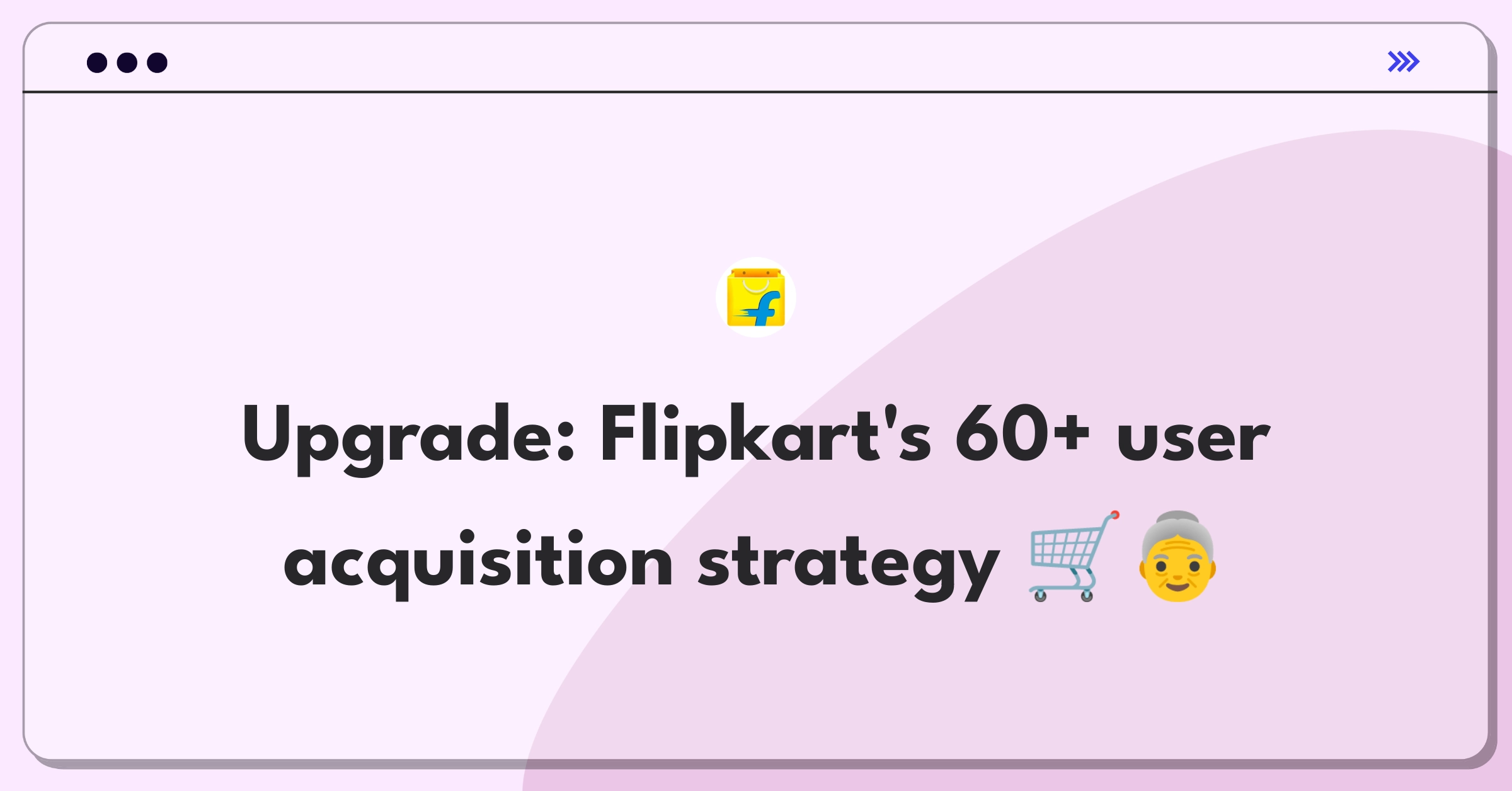 Product Management Growth Question: Increasing Flipkart's older user demographic through strategic initiatives