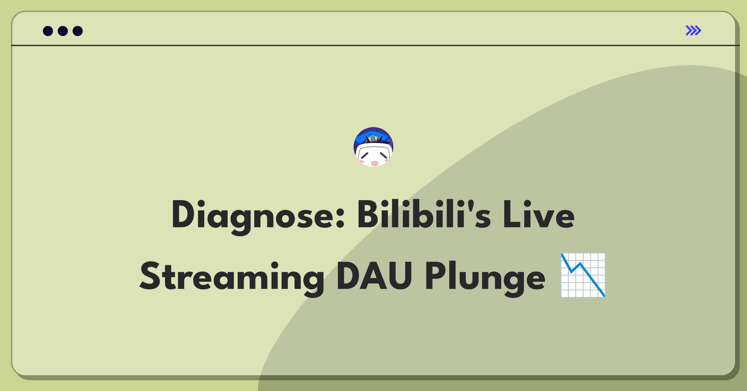 Product Management Root Cause Analysis Question: Investigating sudden drop in Bilibili's live streaming daily active users