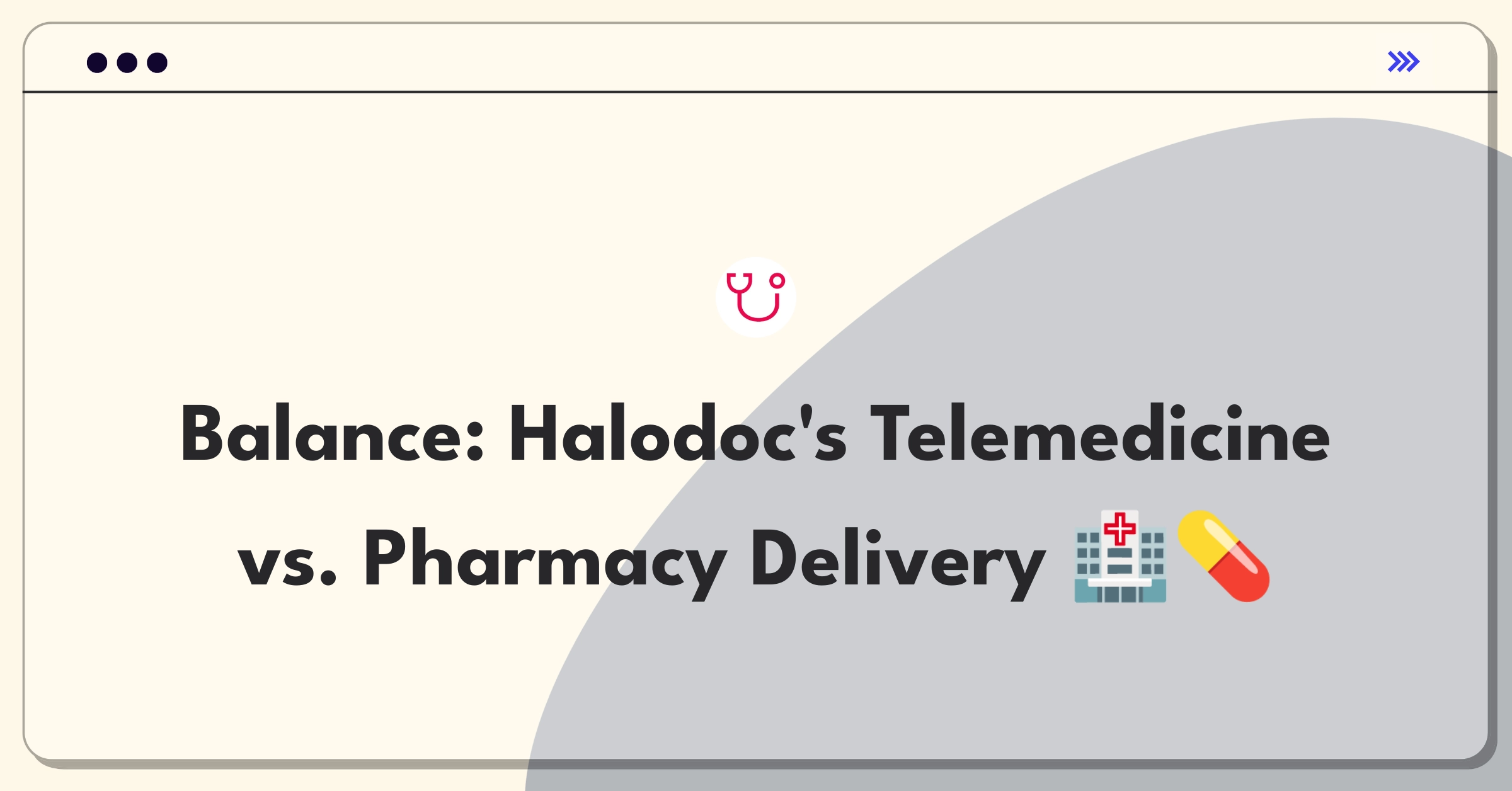 Product Management Trade-off Question: Prioritizing growth between telemedicine and pharmacy delivery services