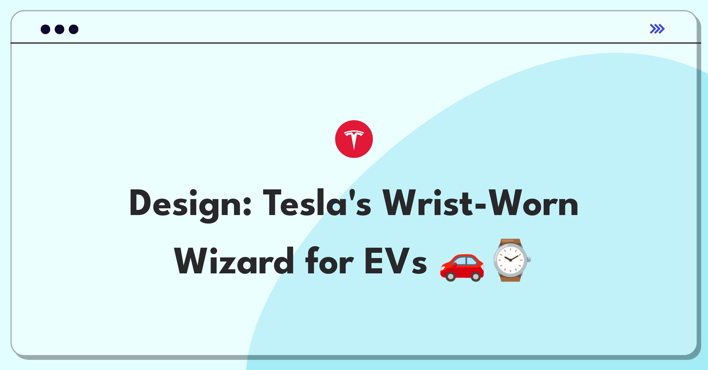 Product Management Design Question: Apple Watch interface concept for Tesla vehicle control