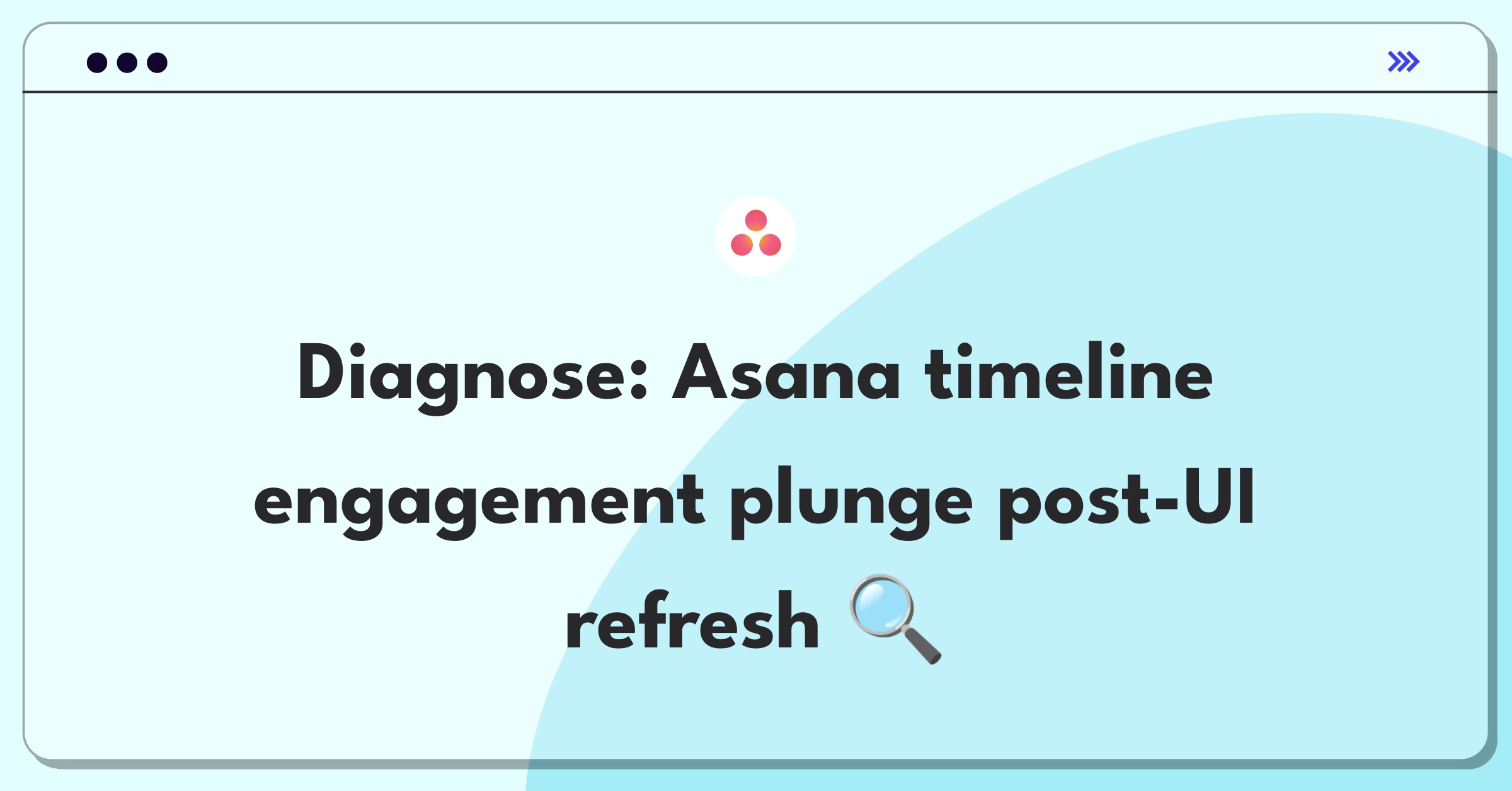 Product Management Root Cause Analysis Question: Investigating decreased usage of Asana's timeline view after UI update