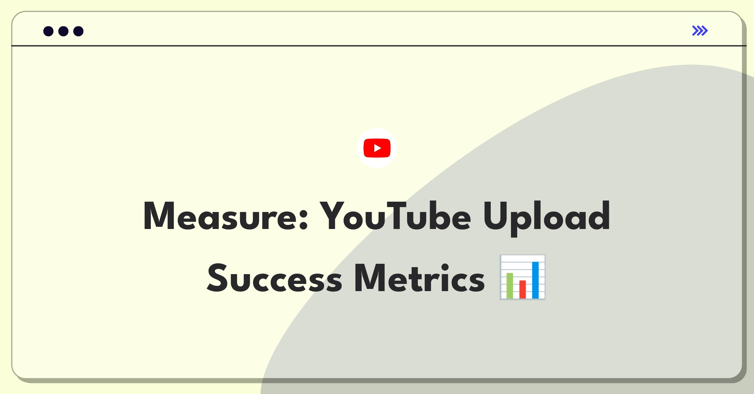 Product Management Success Metrics Question: Evaluating YouTube's video upload feature performance