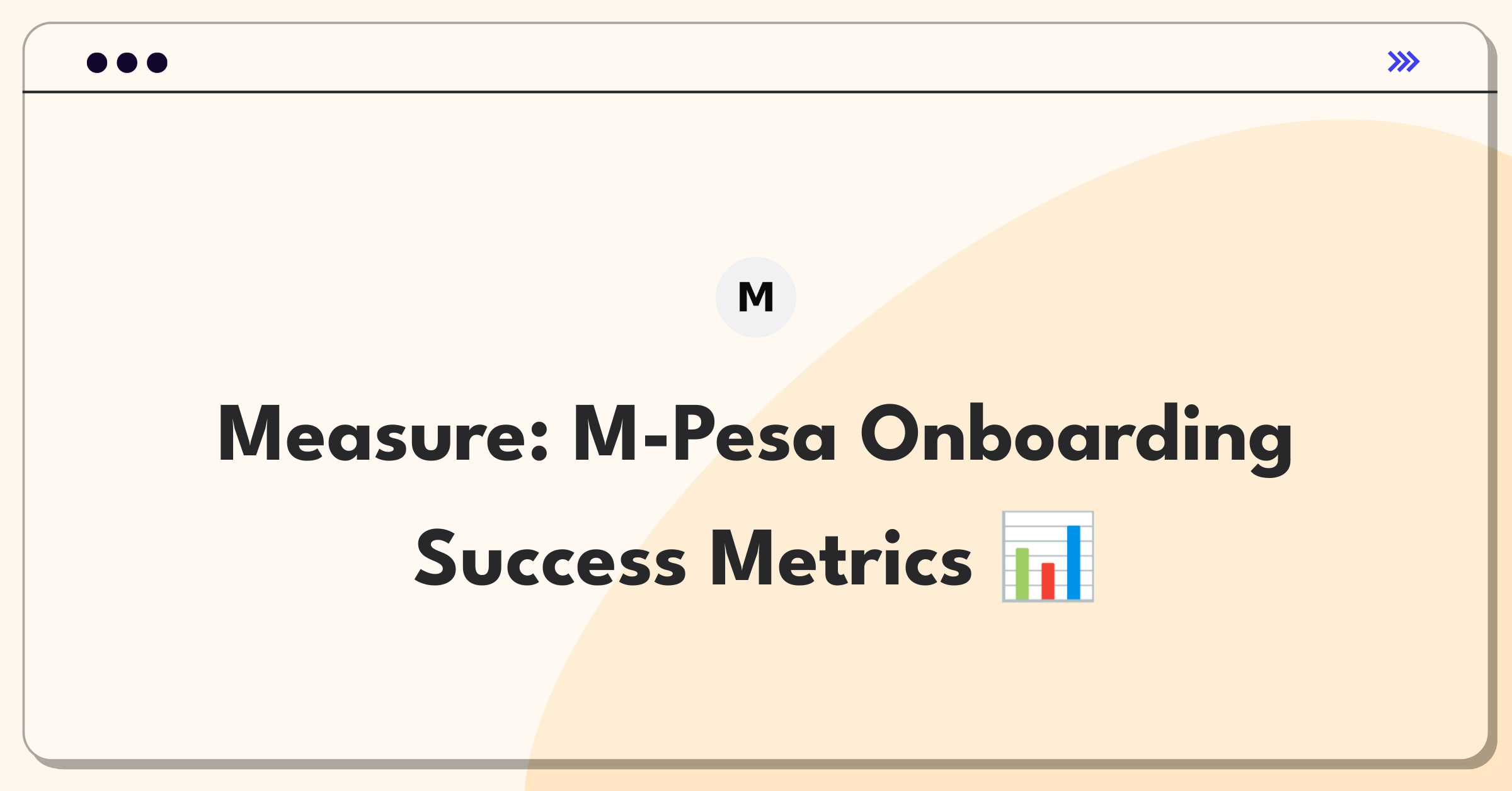 Product Management Success Metrics Question: Evaluating M-Pesa's customer onboarding process through key performance indicators