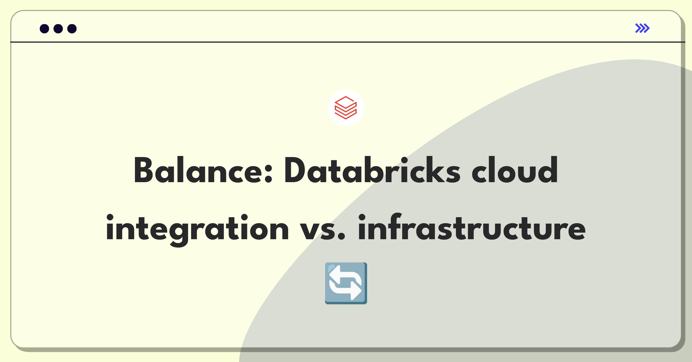 Product Management Trade-off Question: Databricks weighing cloud integration against building proprietary infrastructure