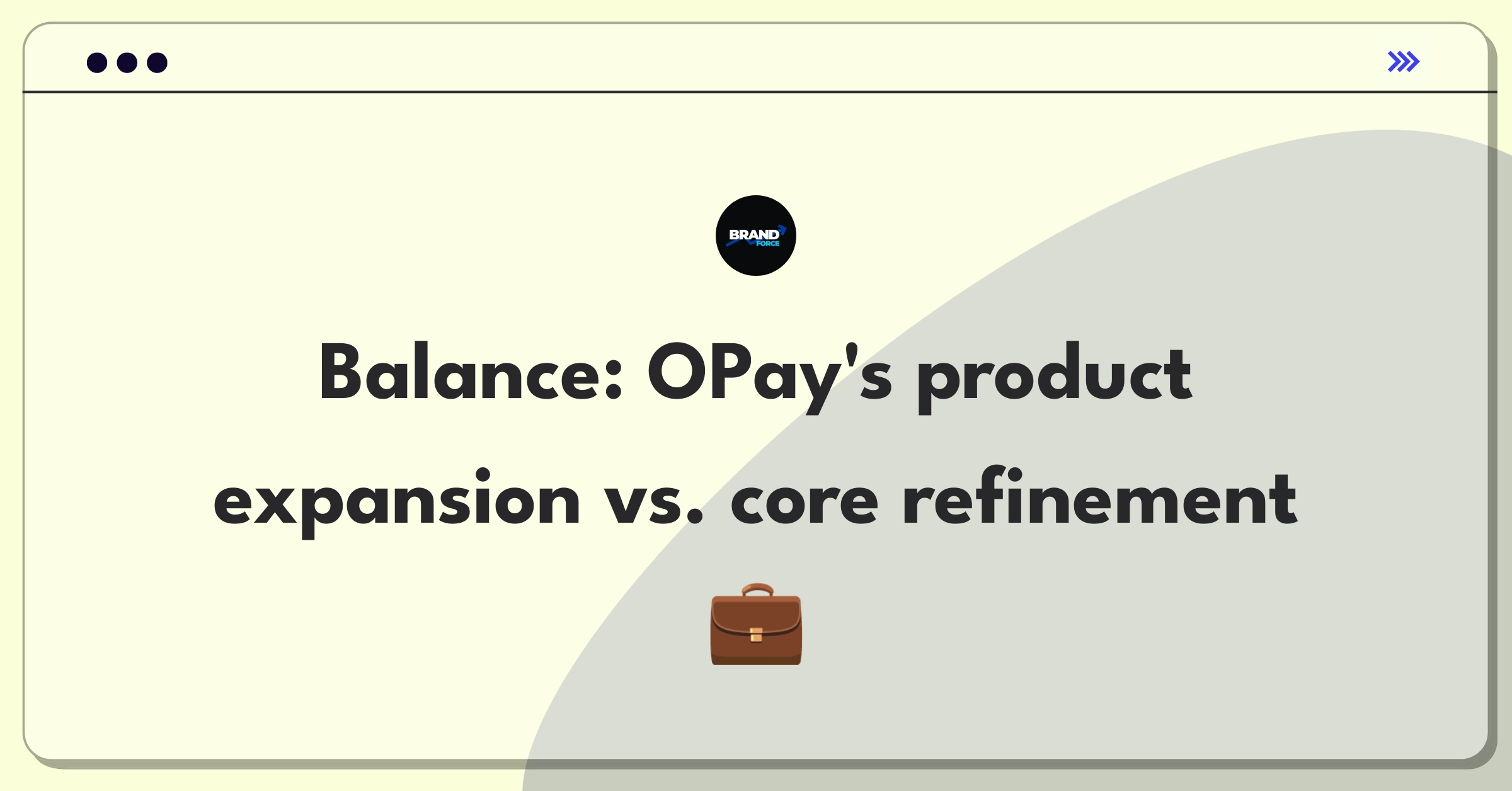 Product Management Strategy Question: OPay fintech expansion versus core payment feature optimization