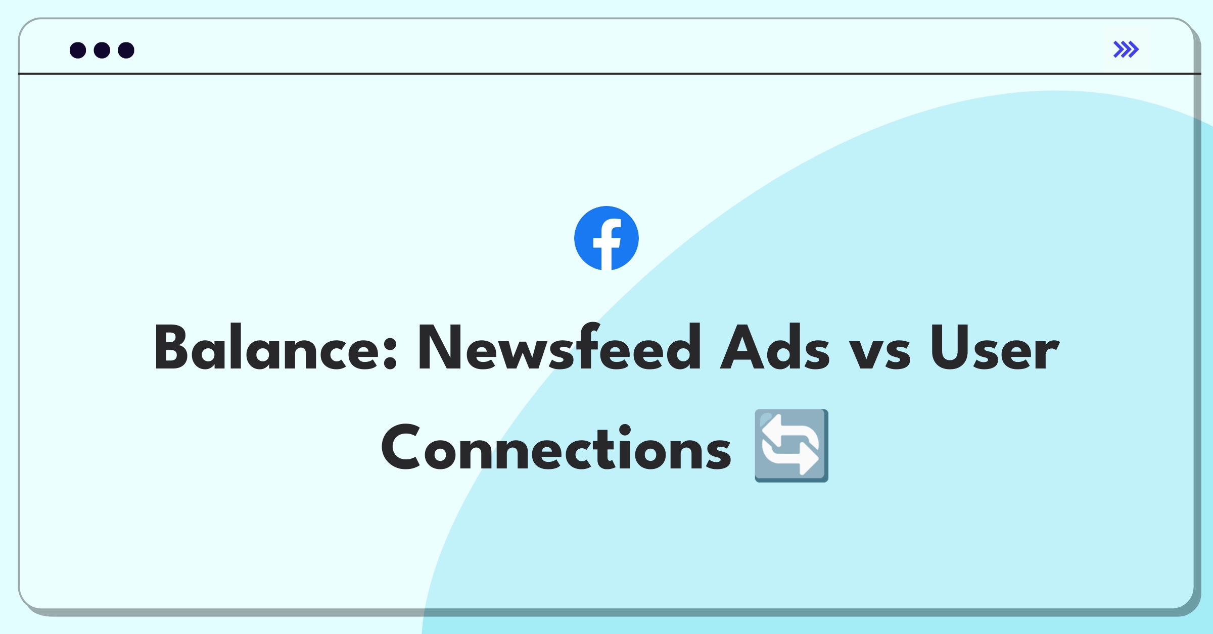 Product Management Trade-off Question: Facebook Newsfeed balancing ads and user recommendations