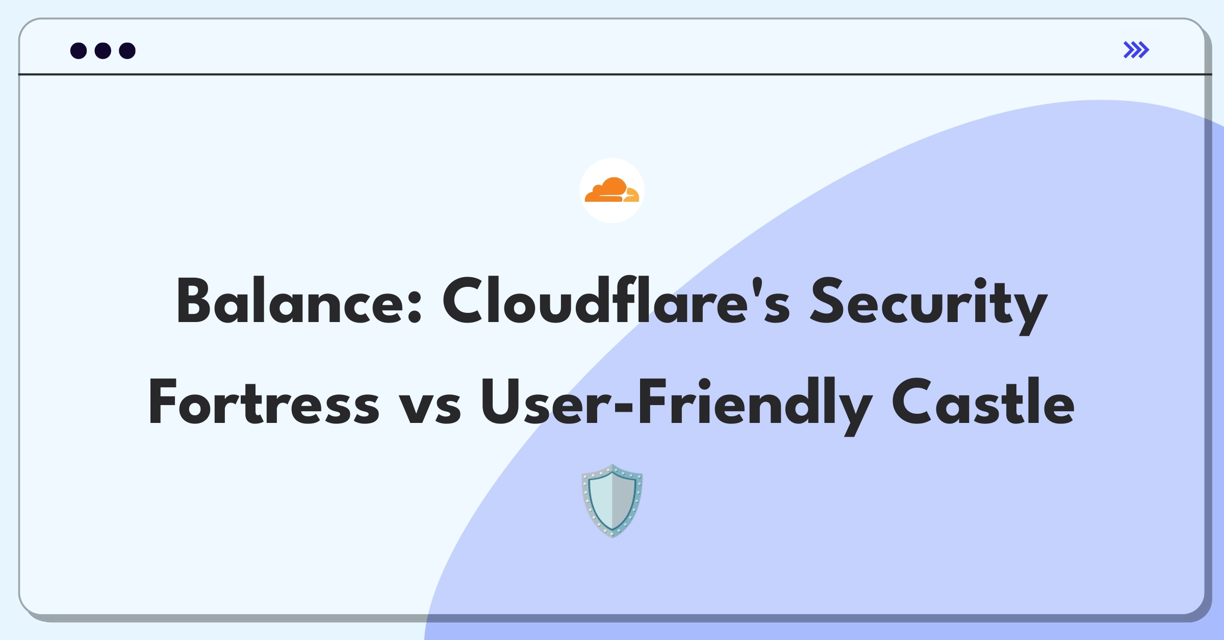 Product Management Trade-off Question: Balancing enhanced security features with user-friendly interfaces at Cloudflare