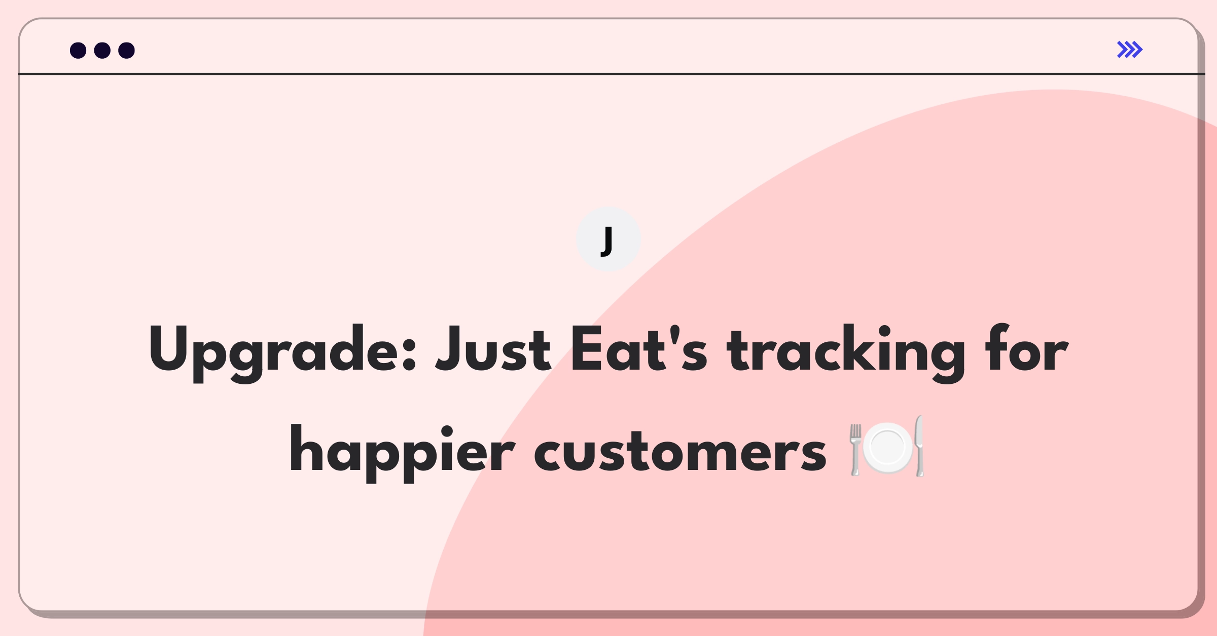 Product Management Improvement Question: Enhancing Just Eat Takeaway's delivery tracking system for better customer satisfaction