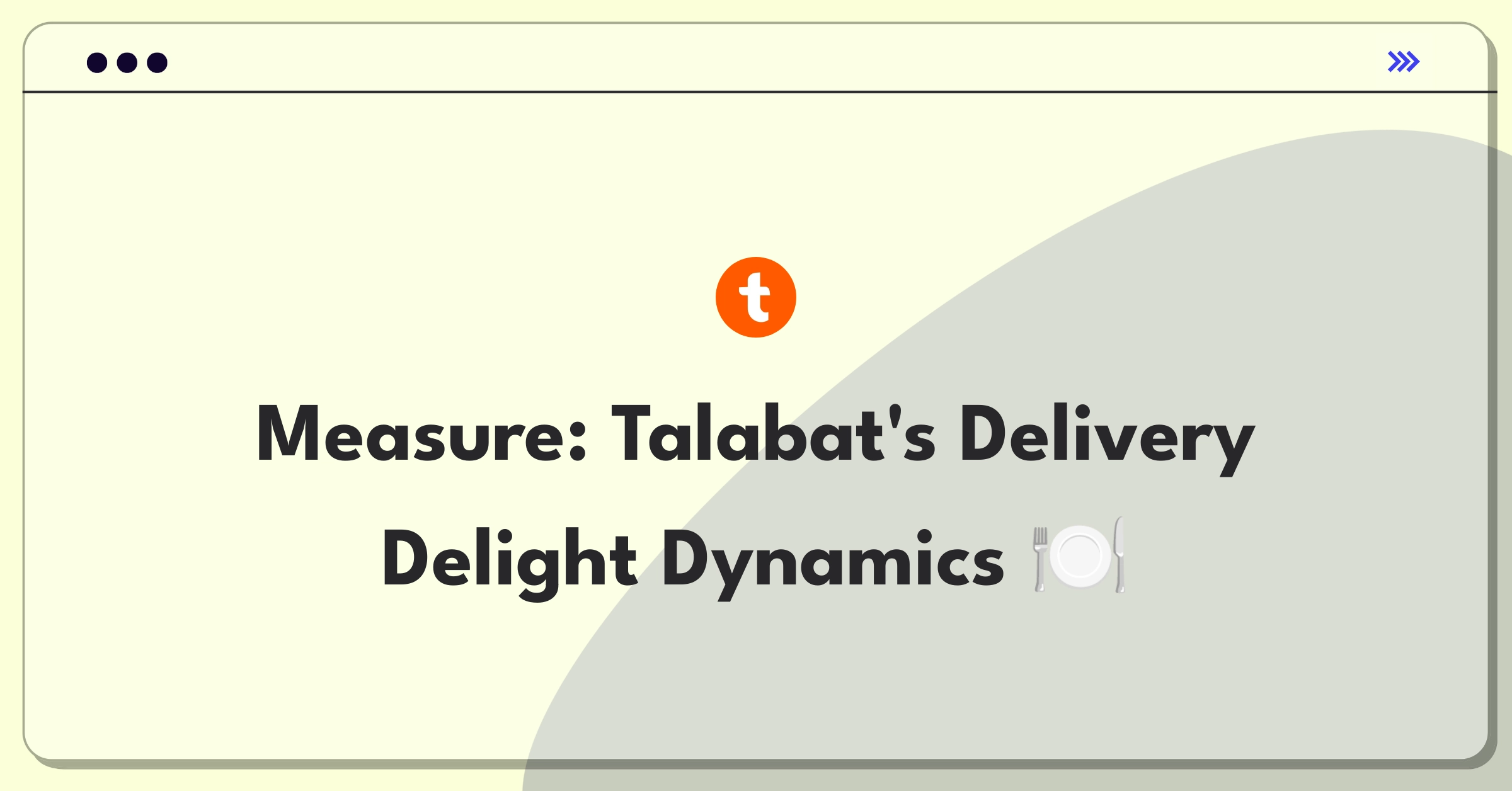 Product Management Metrics Question: Measuring success of Talabat's food delivery service with key performance indicators