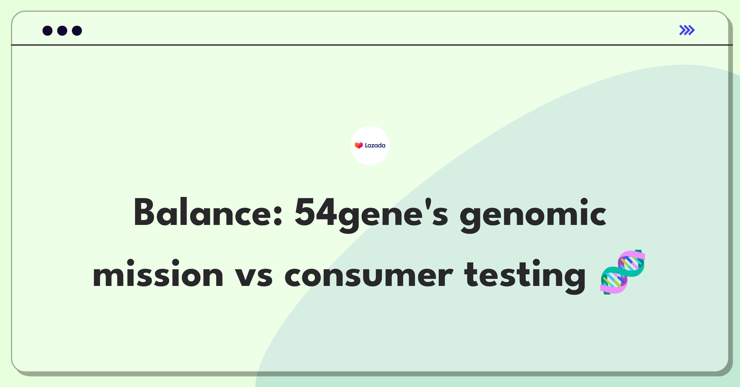 Product Management Trade-off Question: African genomics research versus consumer genetic testing expansion