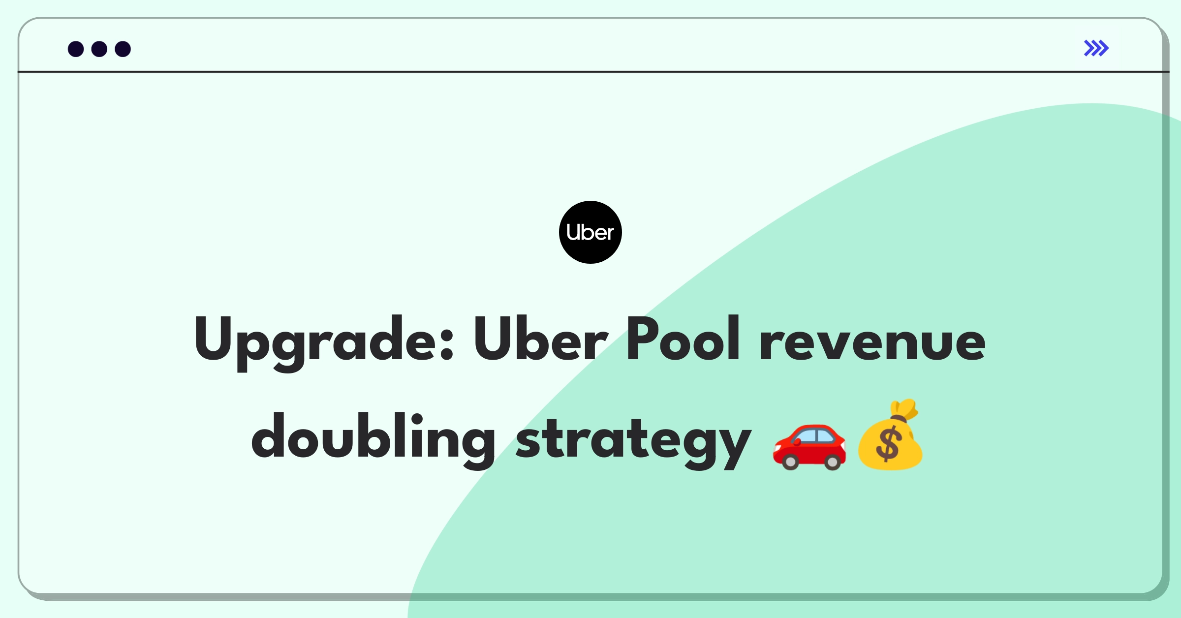 Product Management Strategy Question: Doubling Uber Pool revenue through strategic initiatives and market expansion