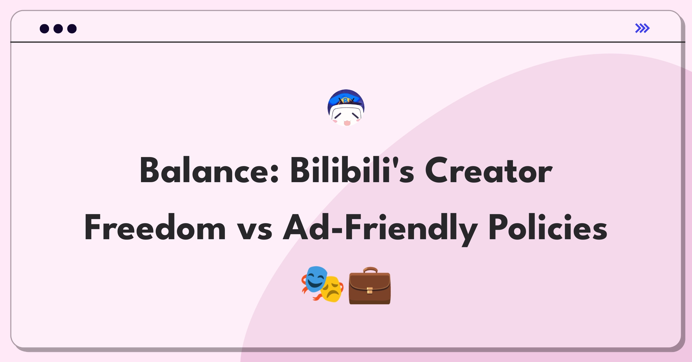 Product Management Trade-Off Question: Balancing content creator freedom with advertiser-friendly policies on Bilibili's platform