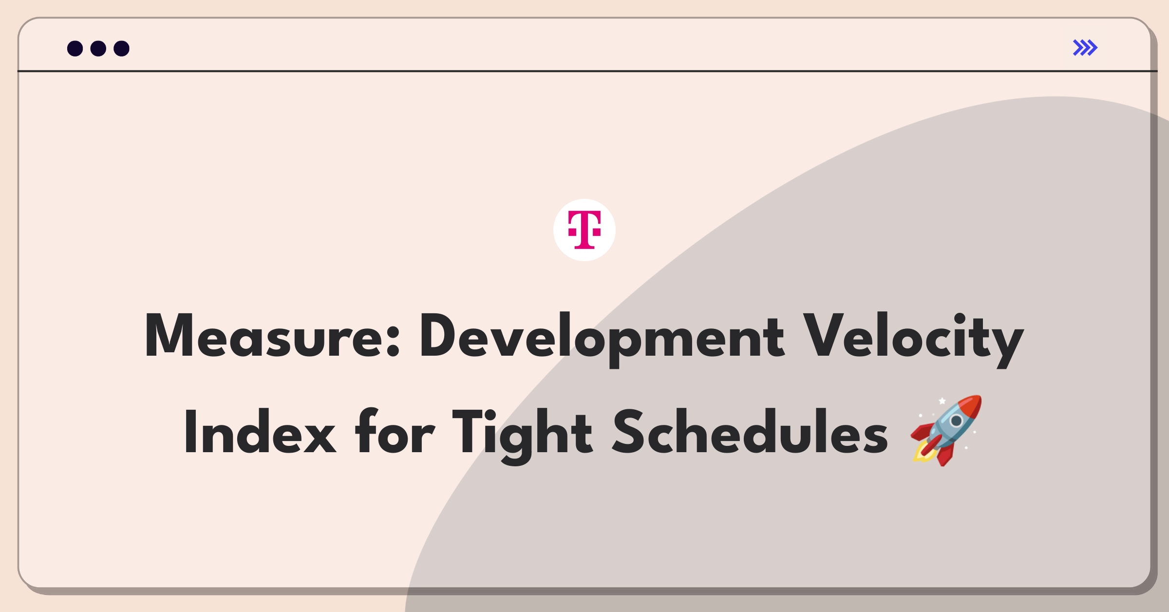 Product Management Success Metrics Question: Tracking project progress with Development Velocity Index in tight schedules