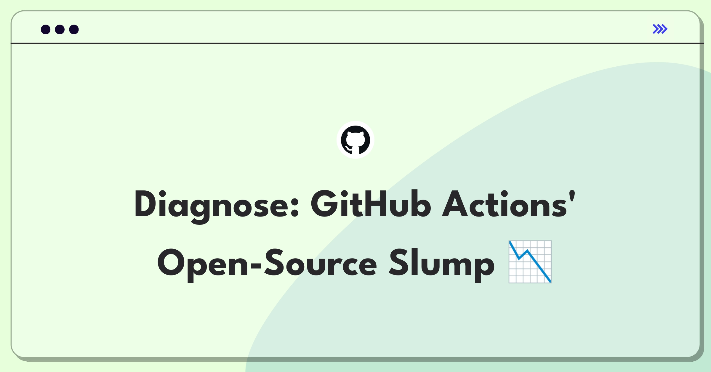 Product Management Root Cause Analysis Question: Investigating GitHub Actions usage decline in open-source projects