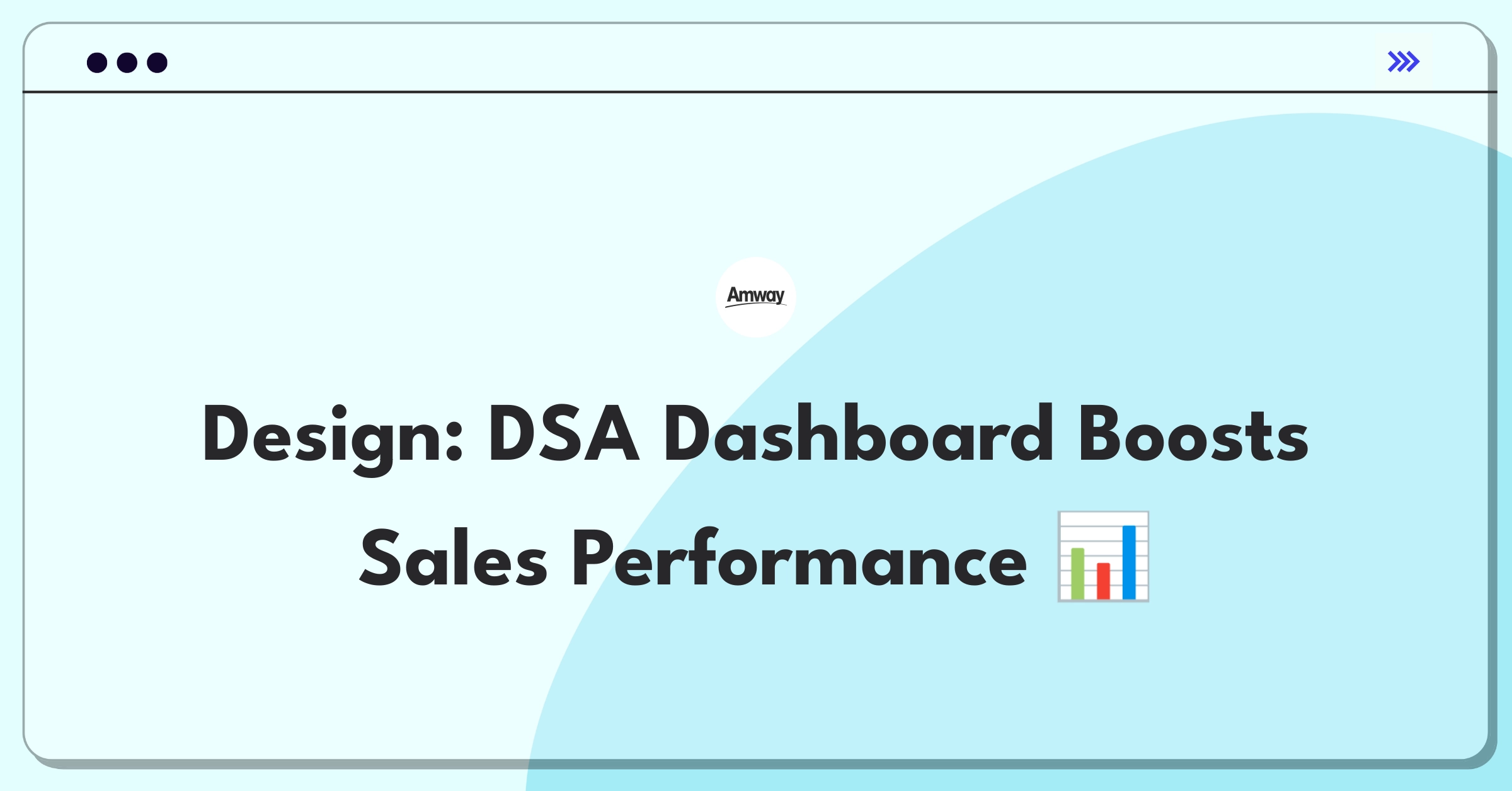 Product Management Design Question: Conceptual dashboard for Direct Selling Agents showing sales metrics and task management